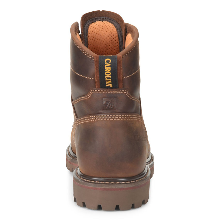 Composite Toe Boots - Waterproof Work Boots With Steel Shank & Rubber Lug Outsole