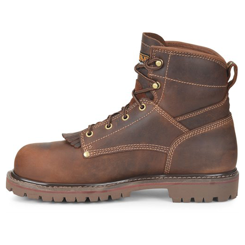 Composite Toe Boots - Waterproof Work Boots With Steel Shank & Rubber Lug Outsole