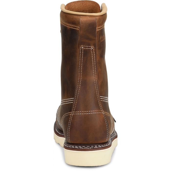 Moc Toe Wedge Boot - 8" Soft Toe Work Boots With Steel Shank Support