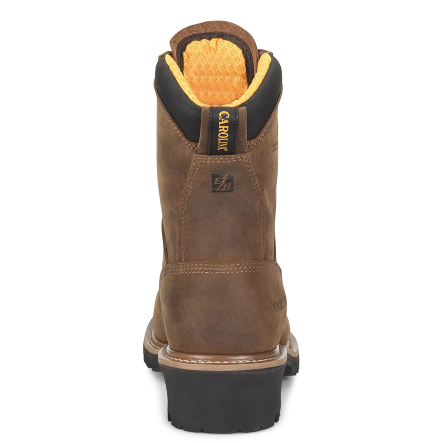 Composite Toe Boots 8 Inch Logger Work Footwear – Waterproof Leather, Oil Resistant Outsole