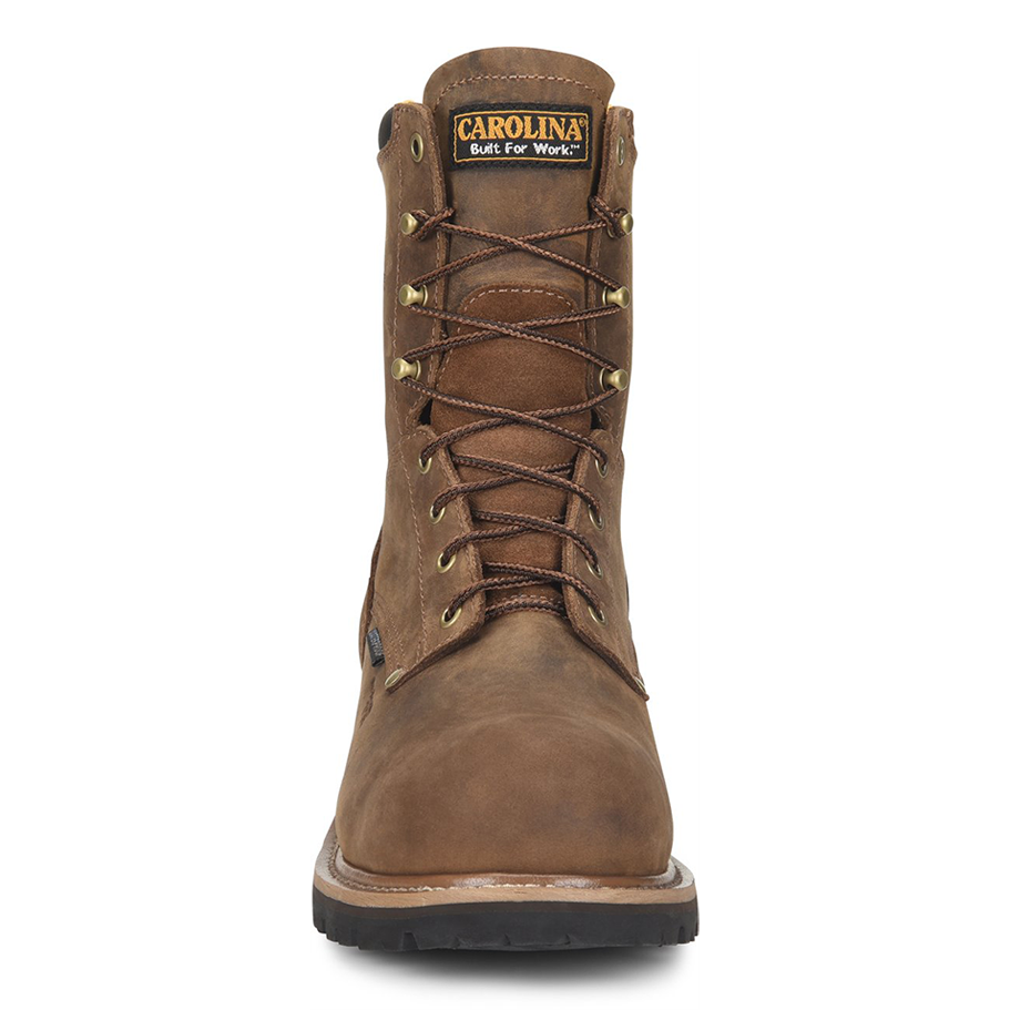 Composite Toe Boots 8 Inch Logger Work Footwear – Waterproof Leather, Oil Resistant Outsole