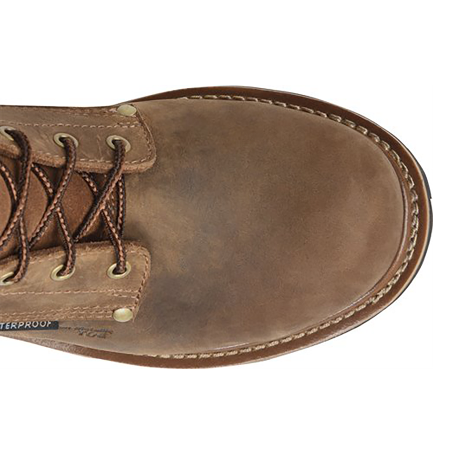 Composite Toe Boots 8 Inch Logger Work Footwear – Waterproof Leather, Oil Resistant Outsole