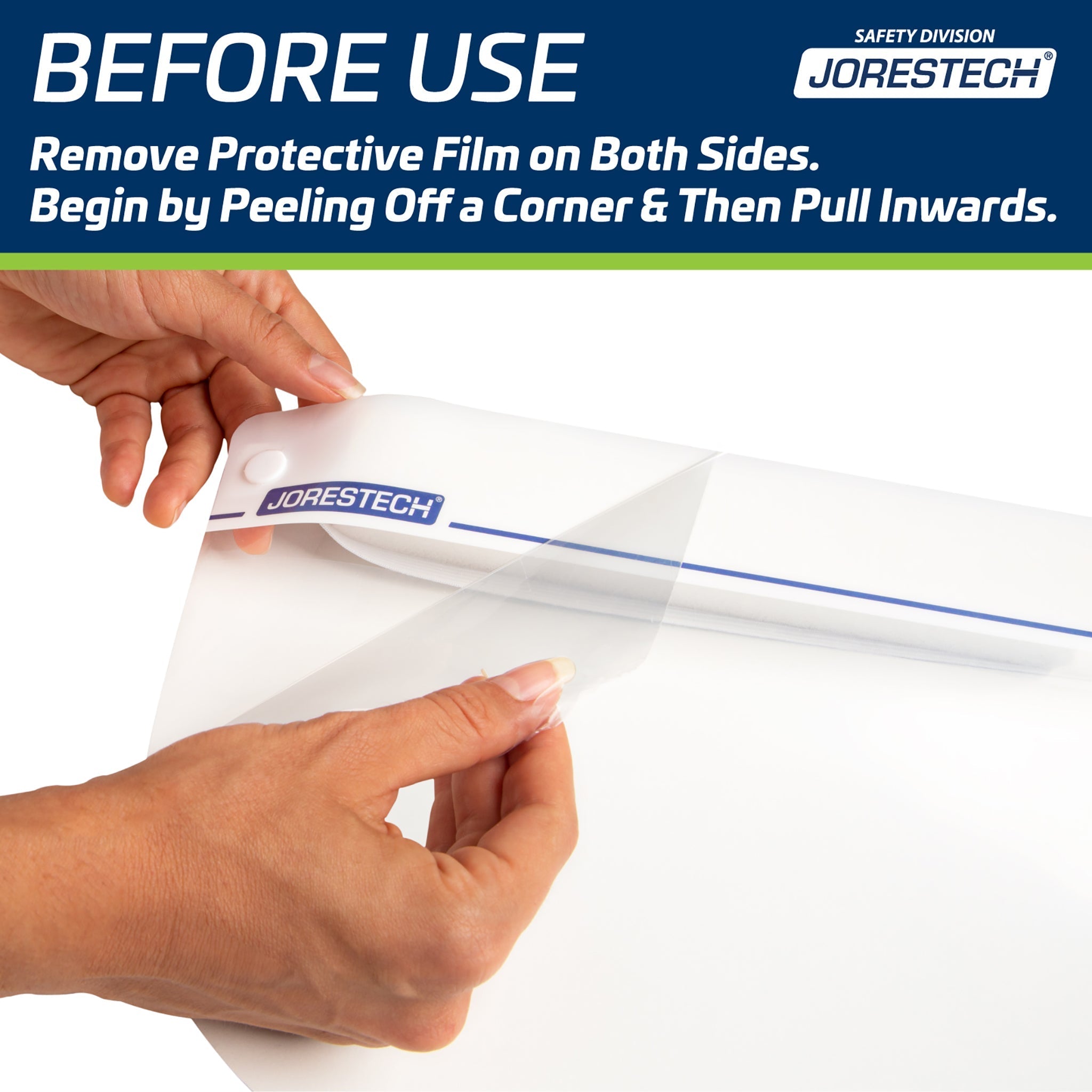 Clear Protective Face Shield with Elastic Headband