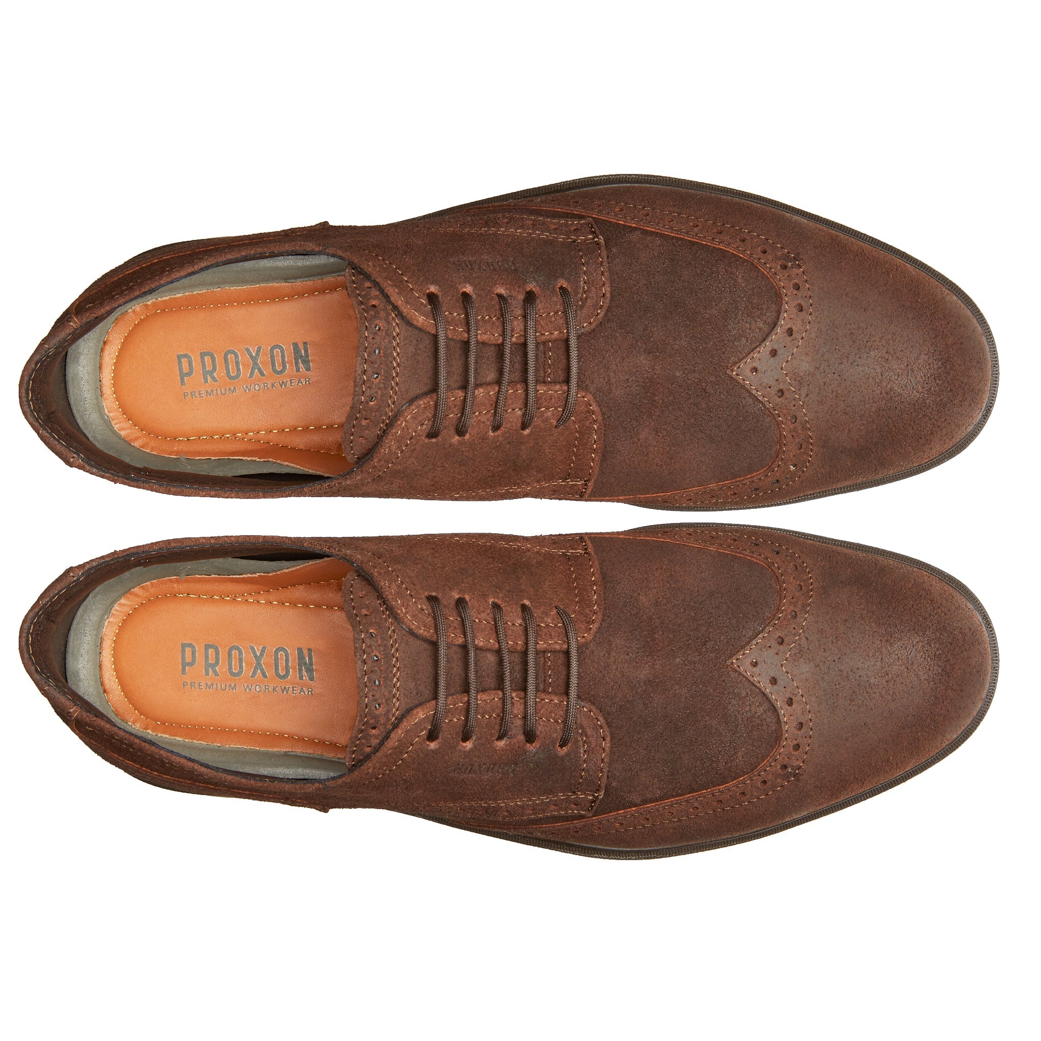 STEEL TOE OXFORD SHOE CAPTAIN MOKA