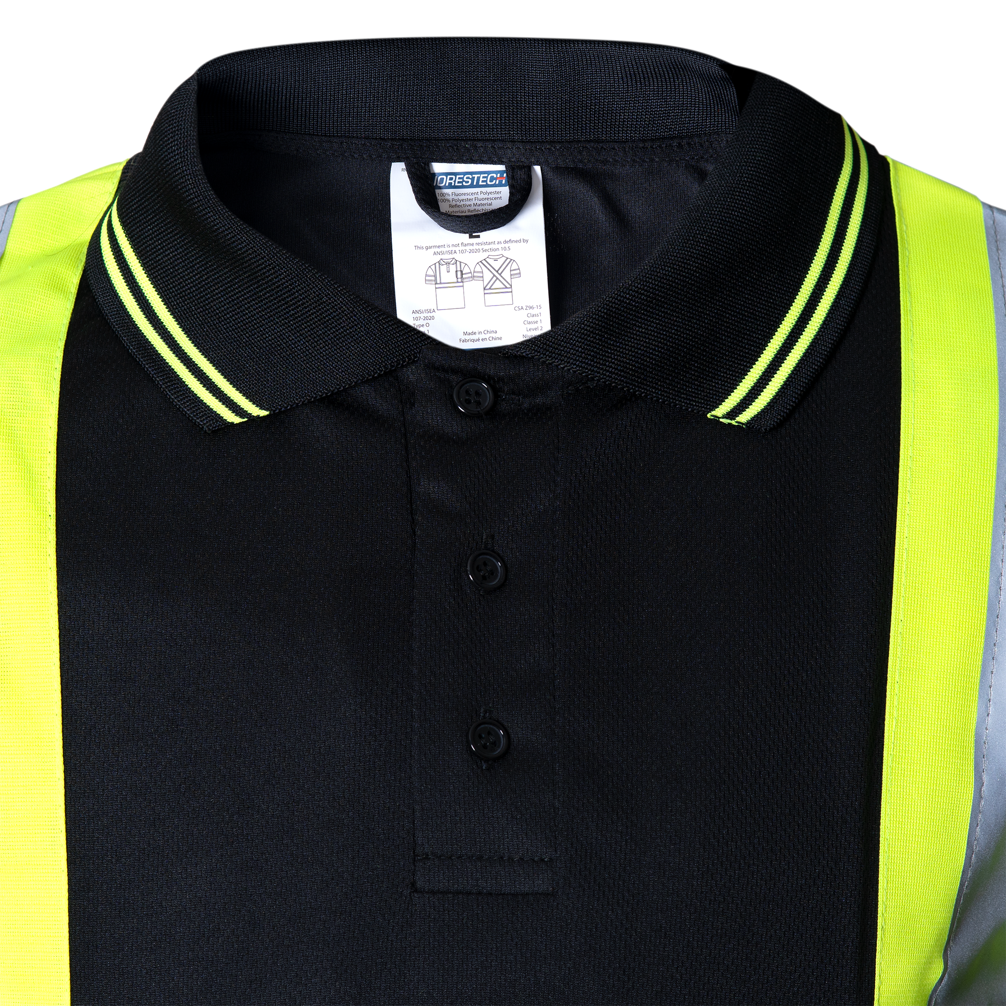 Hi-Vis Reflective Two-Tone Safety Polo Shirt