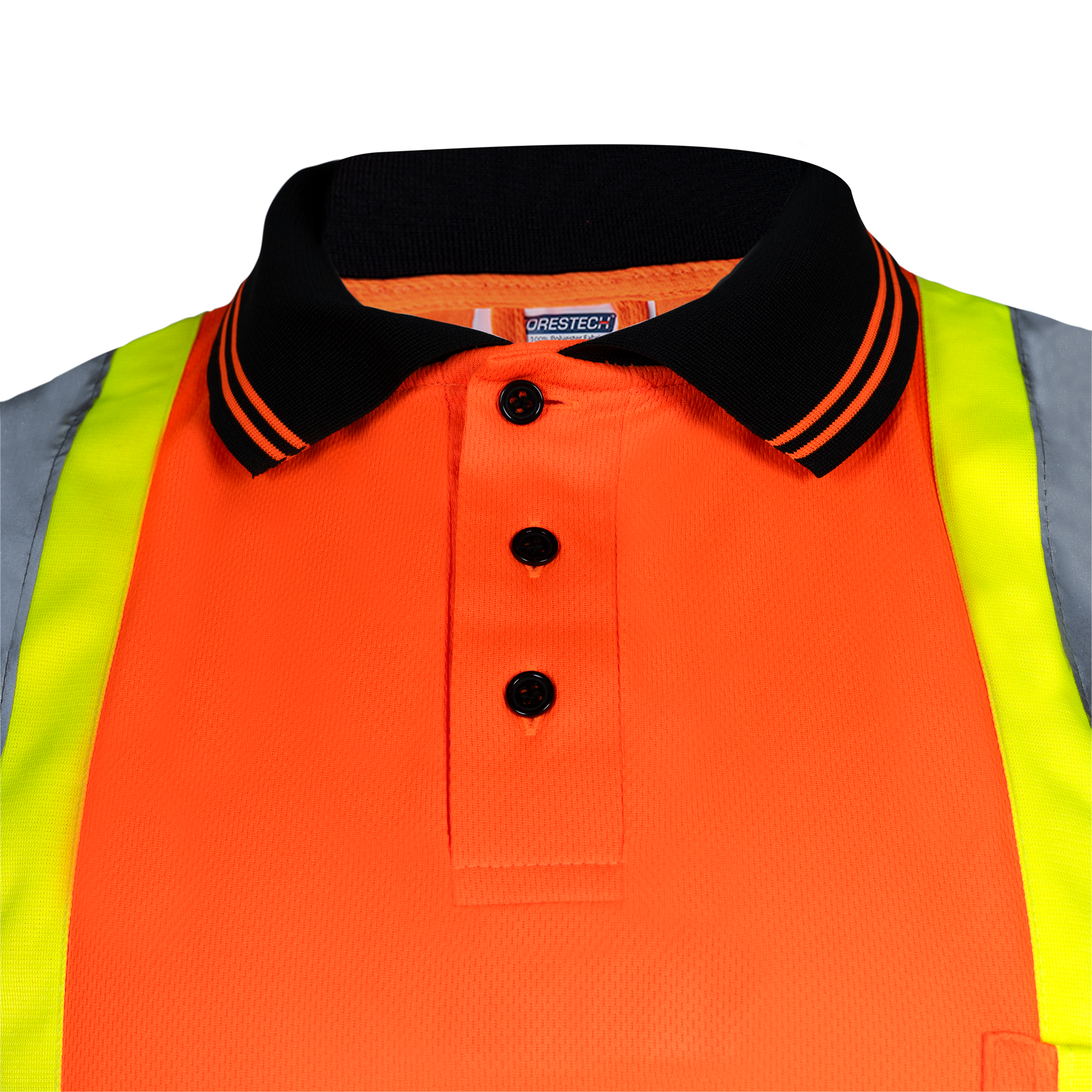 Hi-Vis Reflective Two-Tone Safety Polo Shirt
