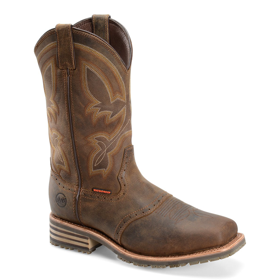 Composite Toe Pull-On 11" Jeyden Square Toe Waterproof Work Boots With Mini Lug Outsole