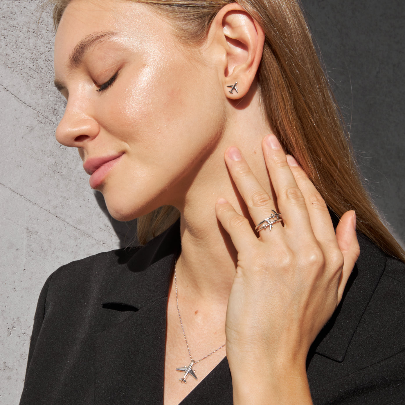 Skyline Earrings by Flevel - aviation product photo 2