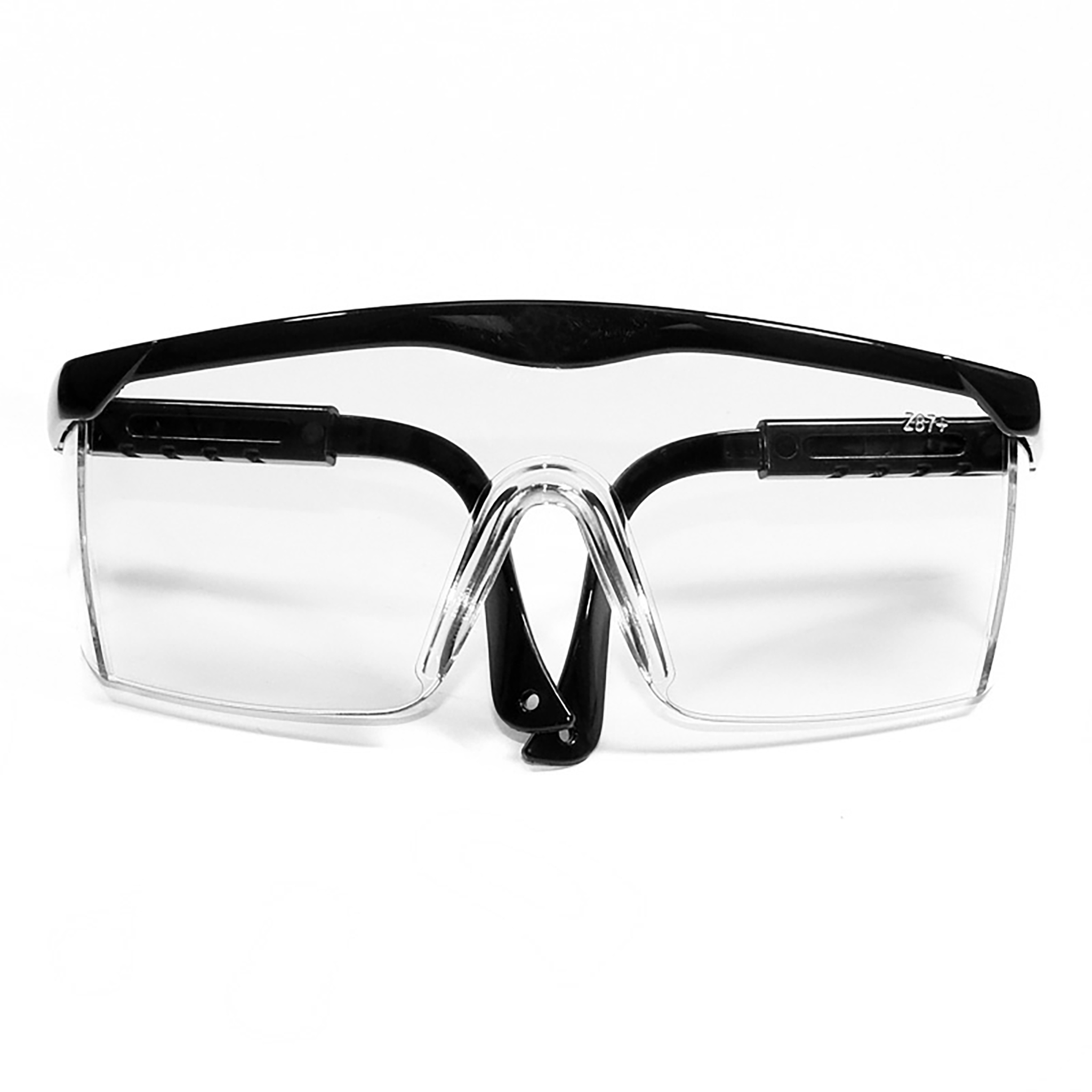 Framed Rectangular Safety Glasses with Side Shields for High Impact Protection