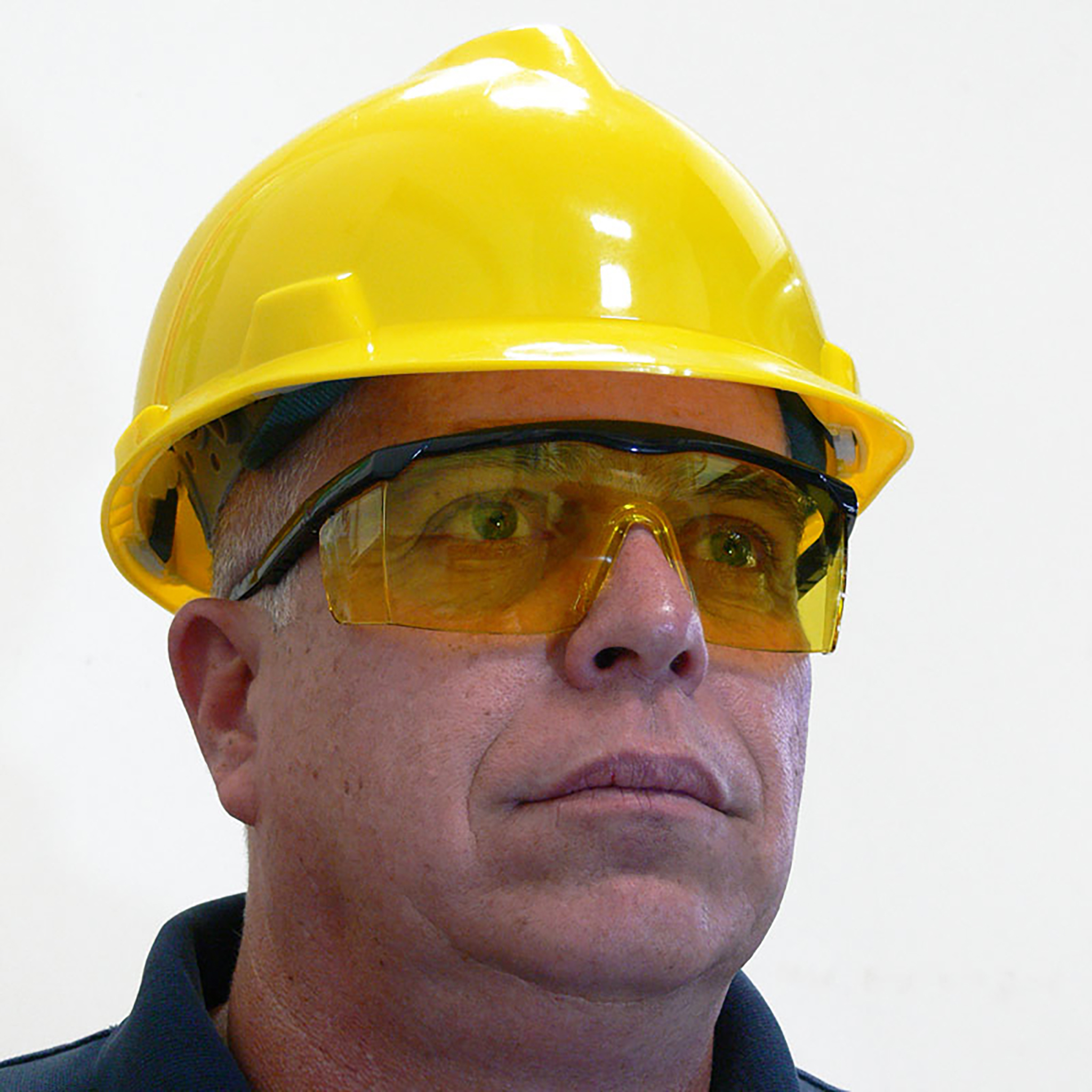Framed Rectangular Safety Glasses with Side Shields for High Impact Protection