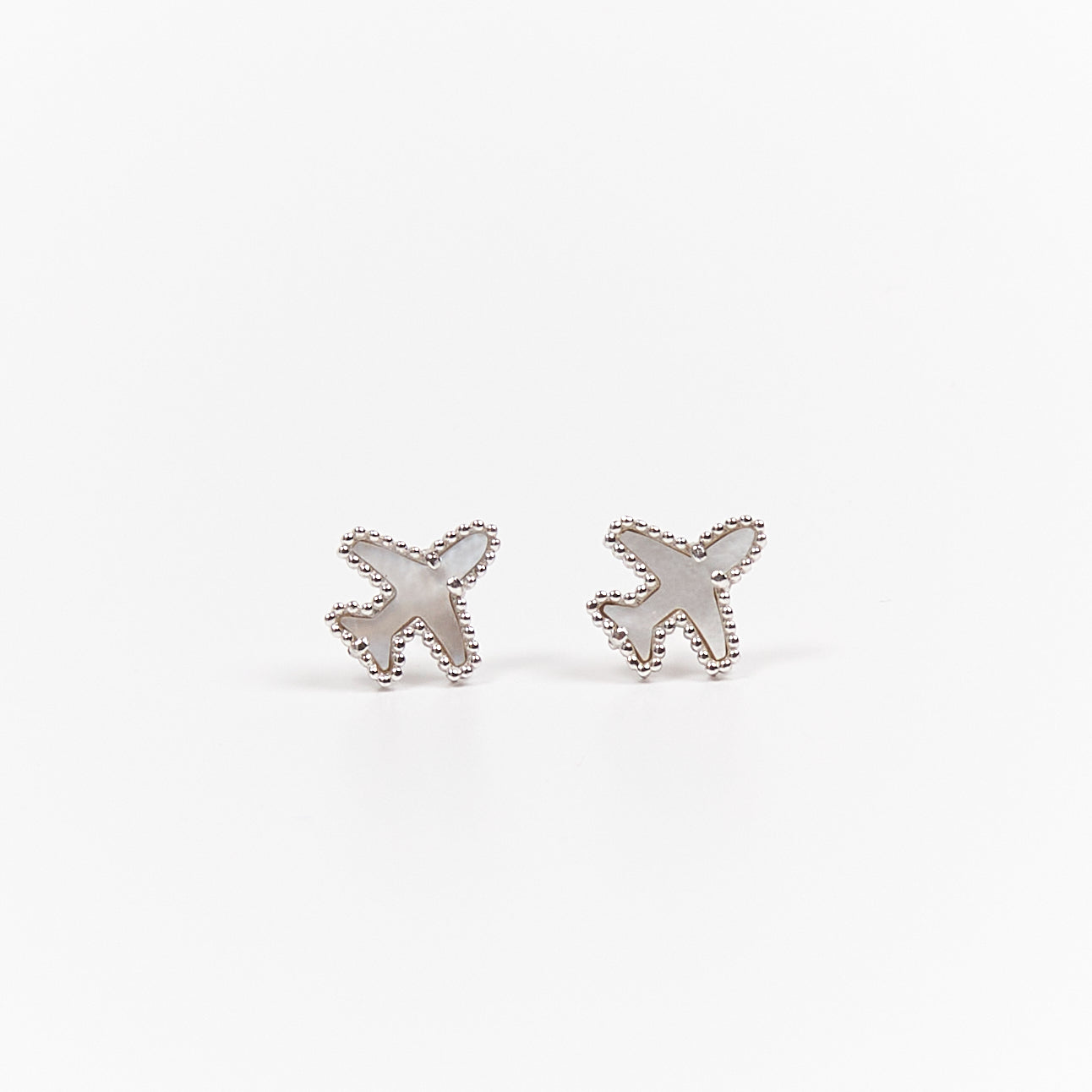 Skylight Silver Earrings by Flevel - aviation product photo 4