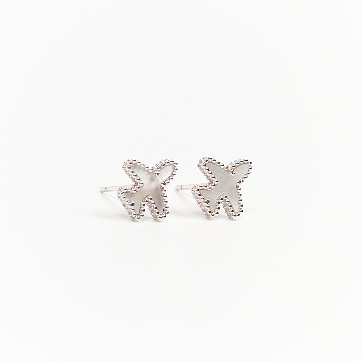 Skylight Silver Earrings by Flevel - aviation product photo 6