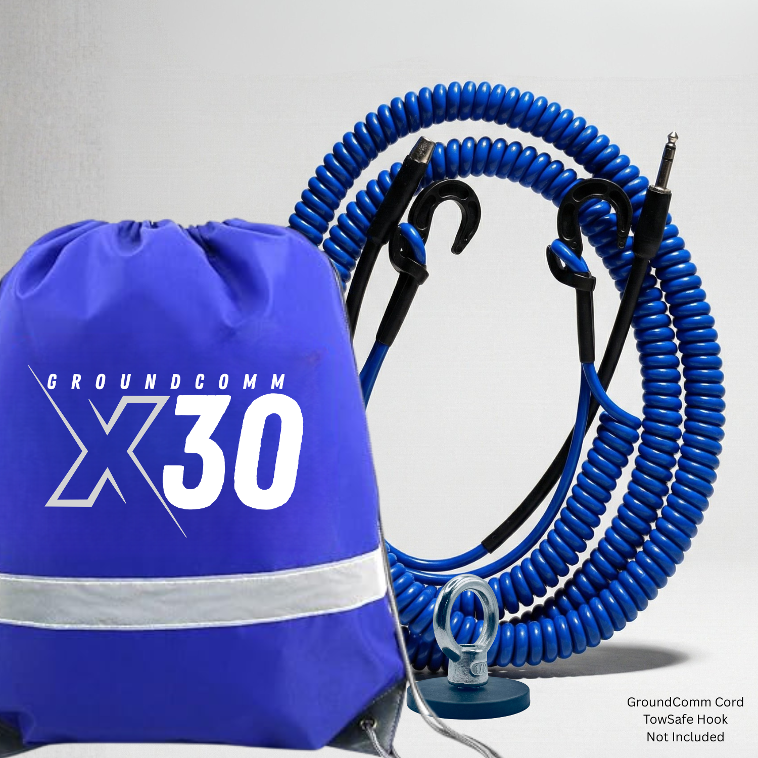 GroundComm X30 Drawstring Gear Bag – Reflective, Heavy-Duty Cable Carry Sack