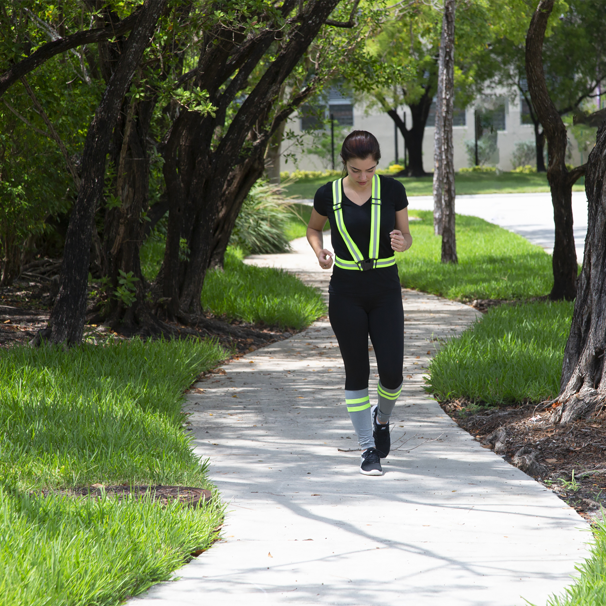 Hi-Vis Adjustable Safety Suspenders with Reflective Strips
