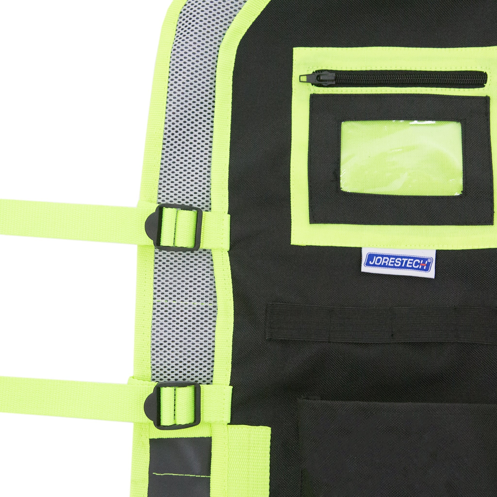 Hi-Vis Adjustable Tool Vest with Reflective Strips