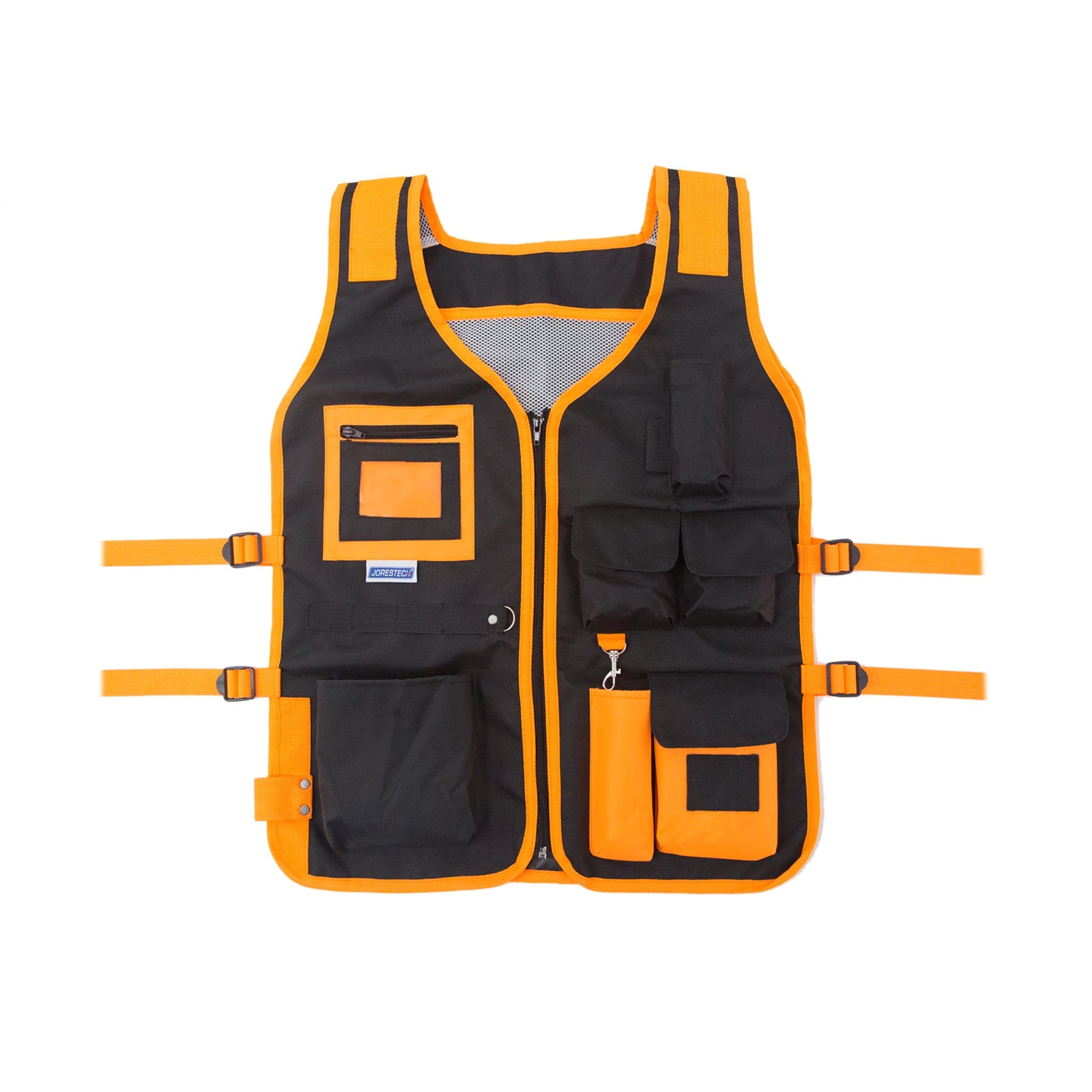Hi-Vis Adjustable Tool Vest with Reflective Strips