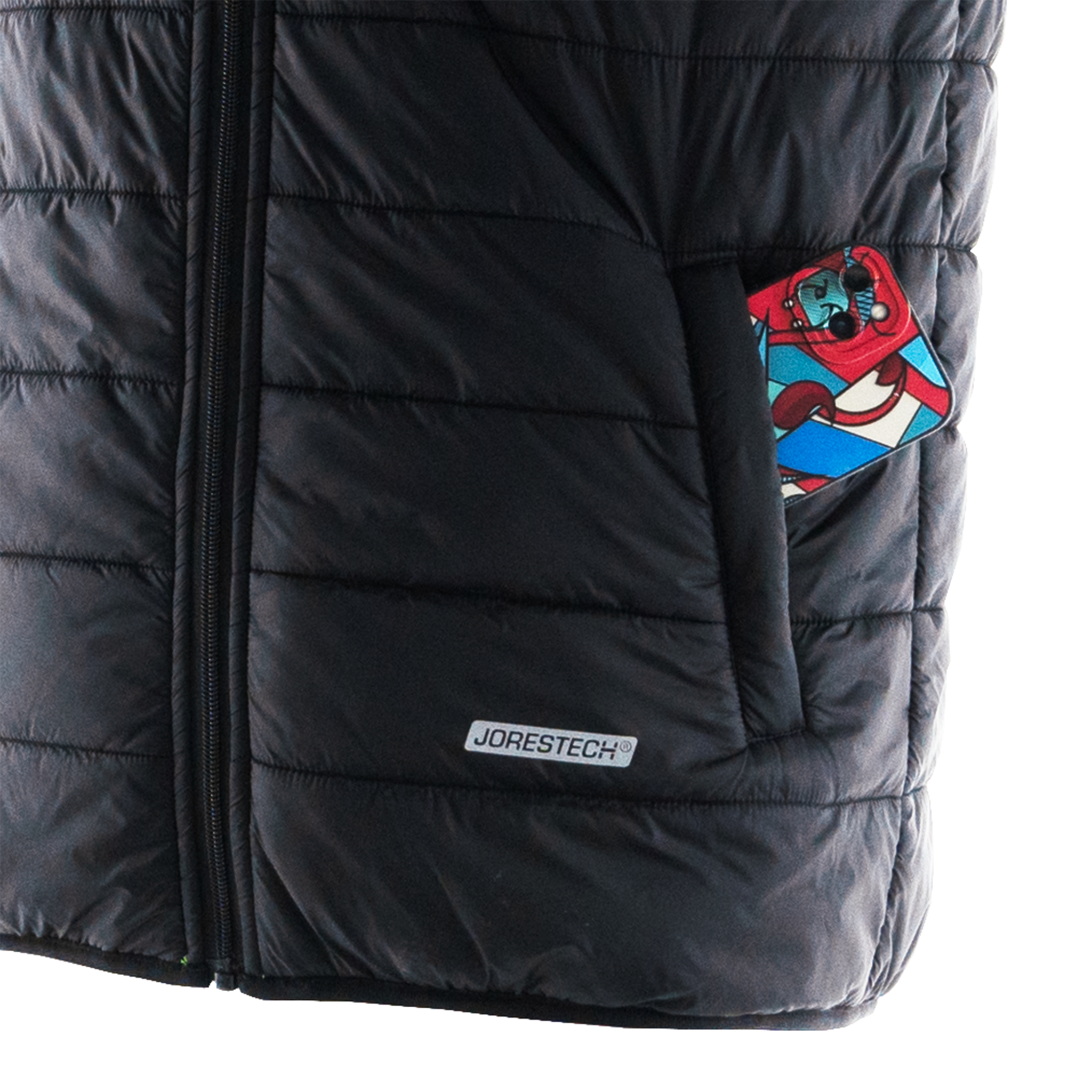 Hi Vis Reversible Insulated Safety Vest with Reflective Thermal Transfer Strips