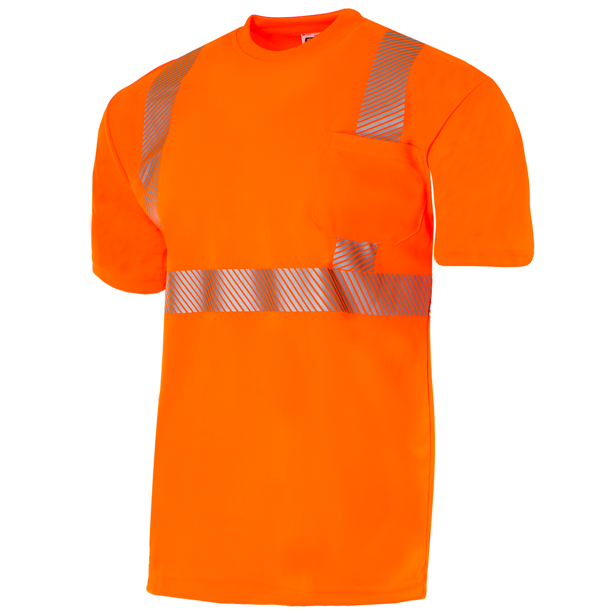 Jorestech Heat Transfer Reflective Safety Shirt with Pocket – Class 2 Compliant