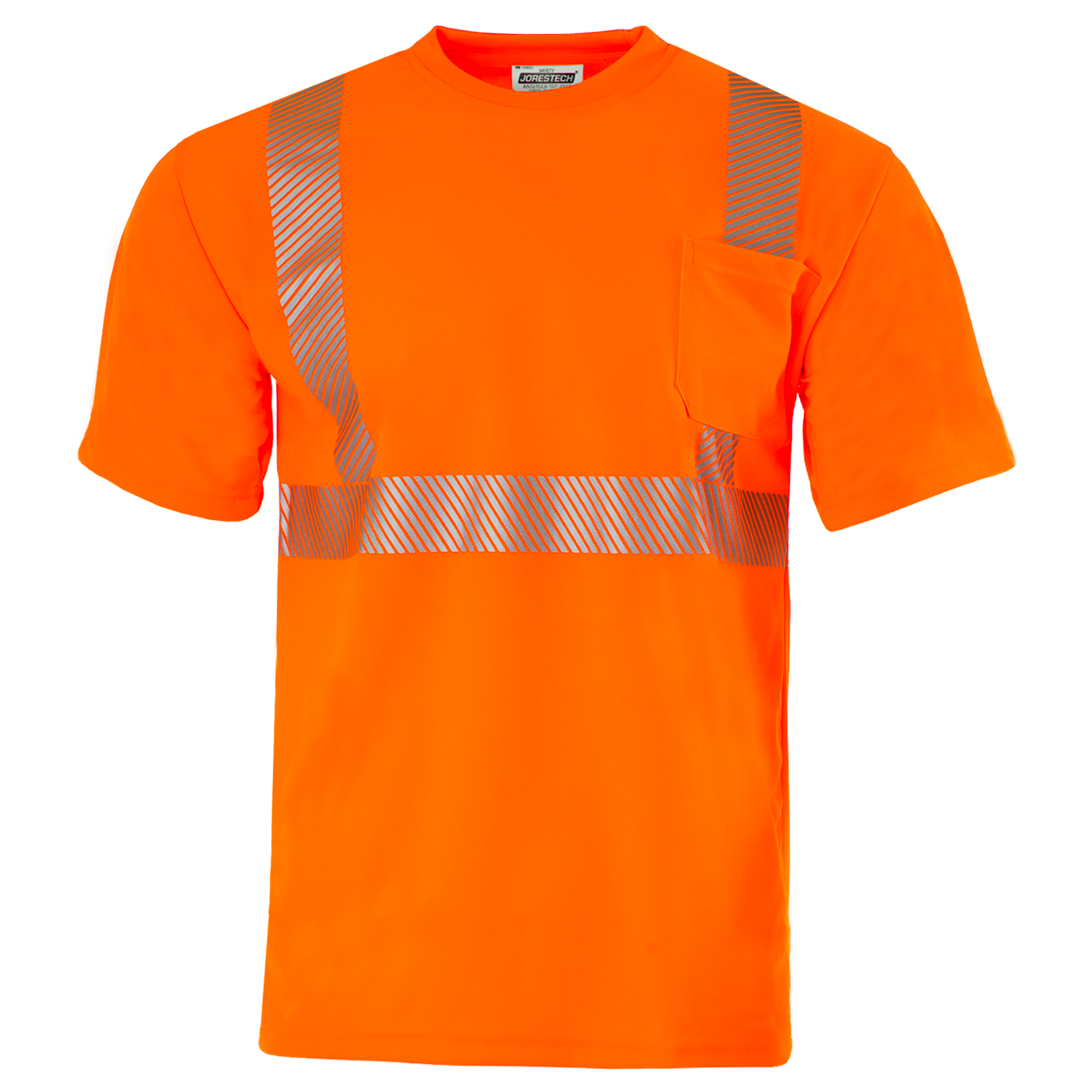 Jorestech Heat Transfer Reflective Safety Shirt with Pocket – Class 2 Compliant