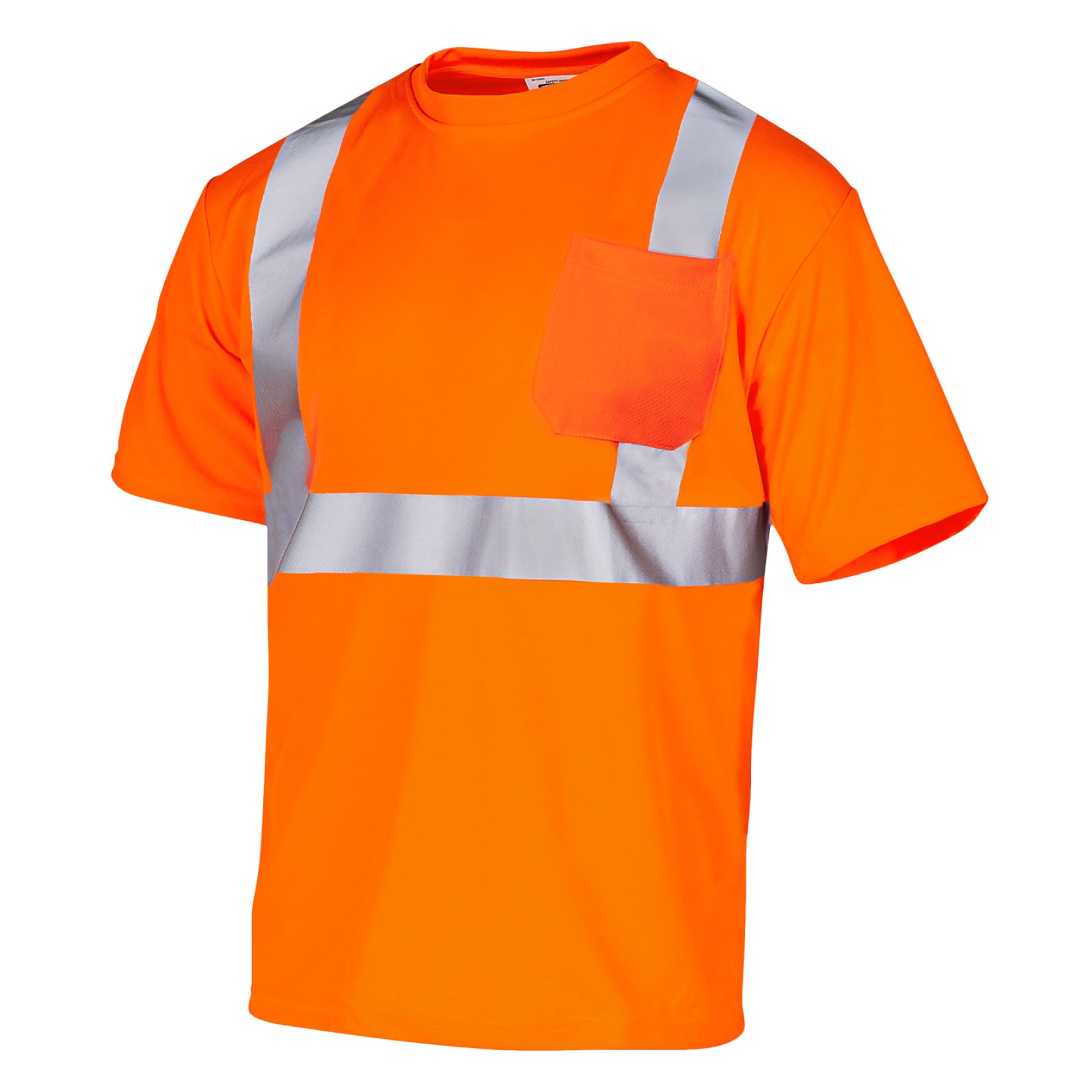 Hi-Vis Heat Transfer Reflective Safety Pocket Shirt