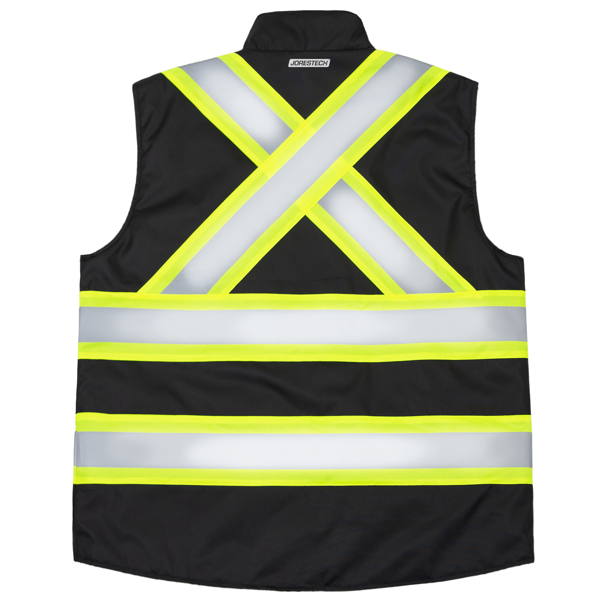 Hi-Vis X-Back Reversible Insulated Safety Vest with Reflective Strips