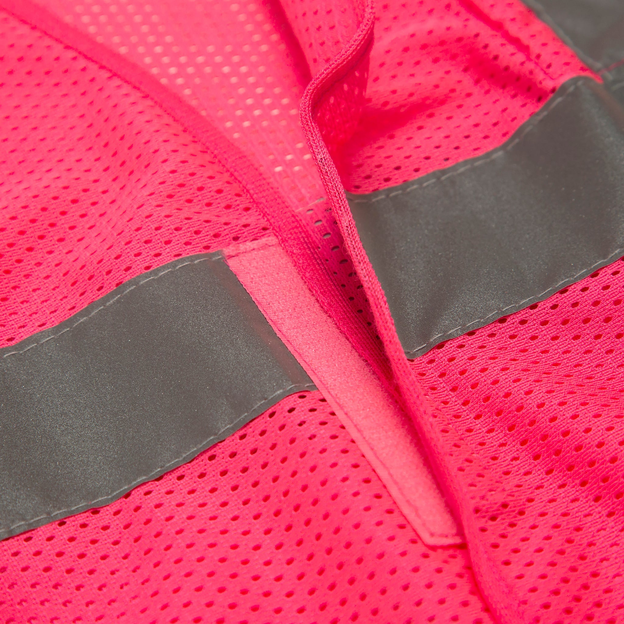 Hi-Vis Mesh Safety Vest with 2” Reflective Strips and Pocket