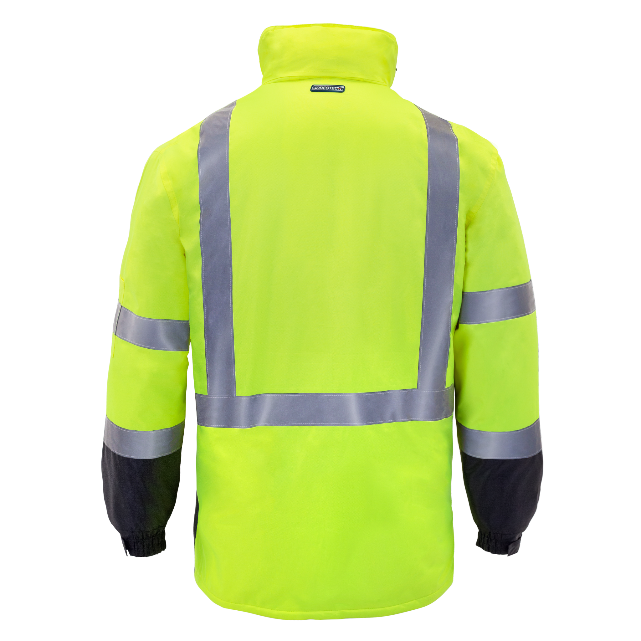 Hi-Vis Parka Safety Jacket with Reflective Stripes