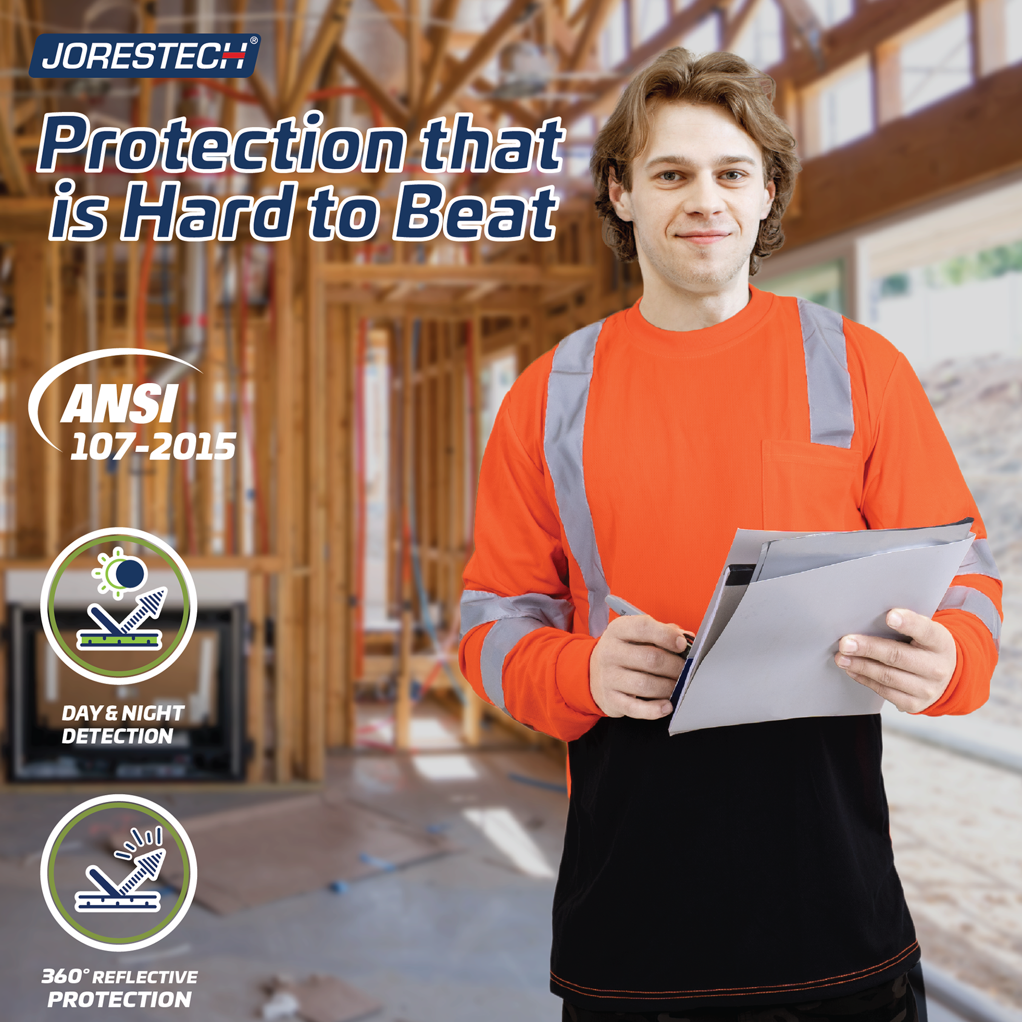 Durable Hi Vis Long Sleeve Shirt: Dirt-Concealing & High Visibility