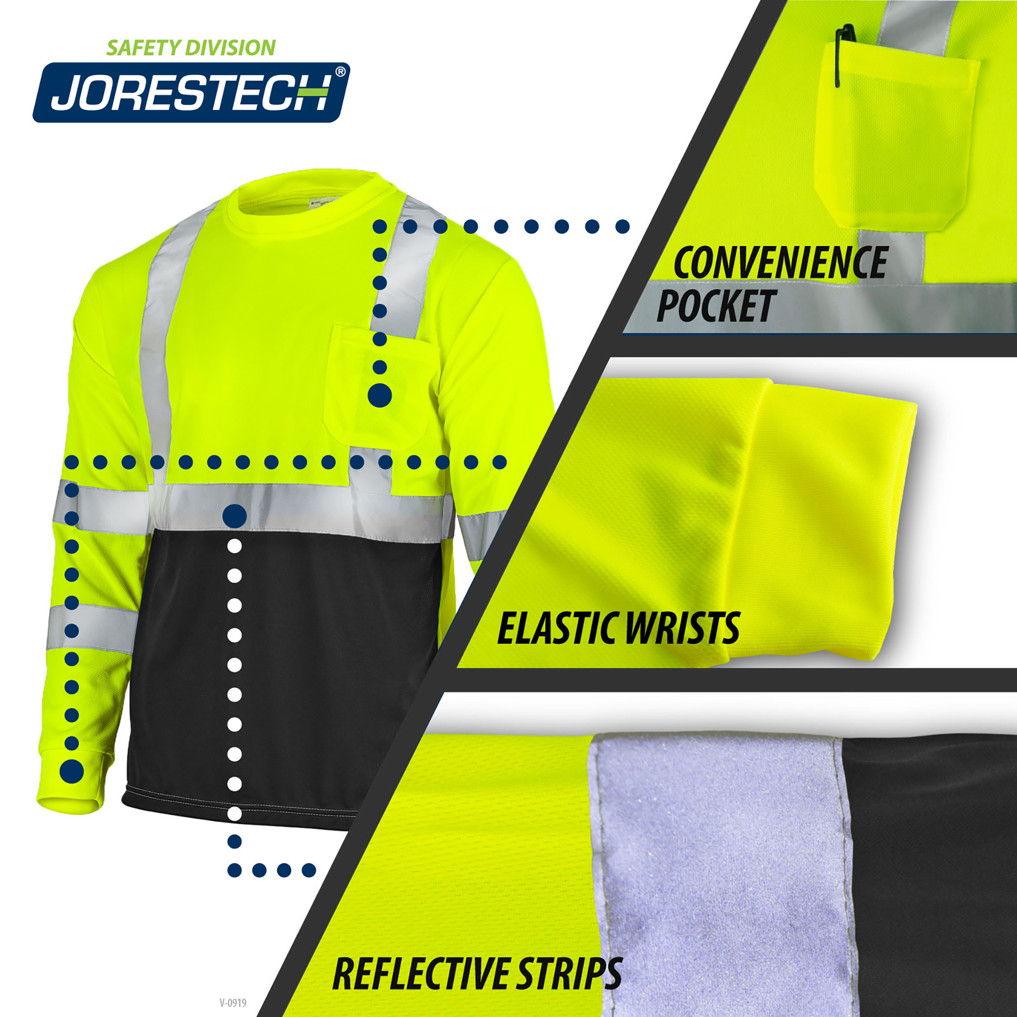 Durable Hi Vis Long Sleeve Shirt: Dirt-Concealing & High Visibility