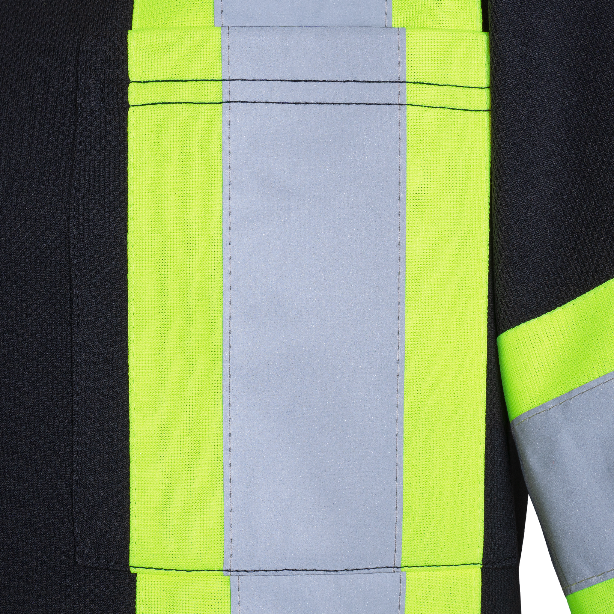 High Vis Reflective Safety Long Sleeve Polo Shirt