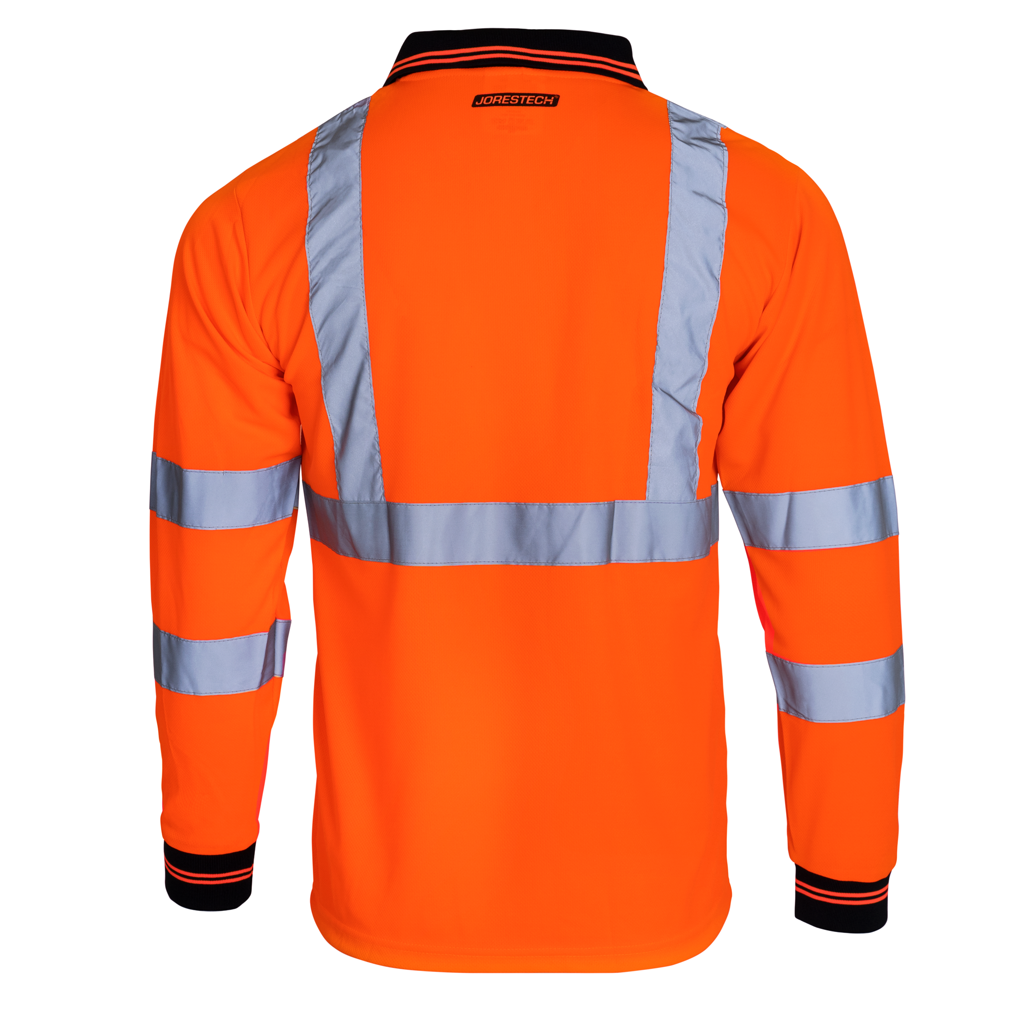 High Vis Reflective Safety Long Sleeve Polo Shirt