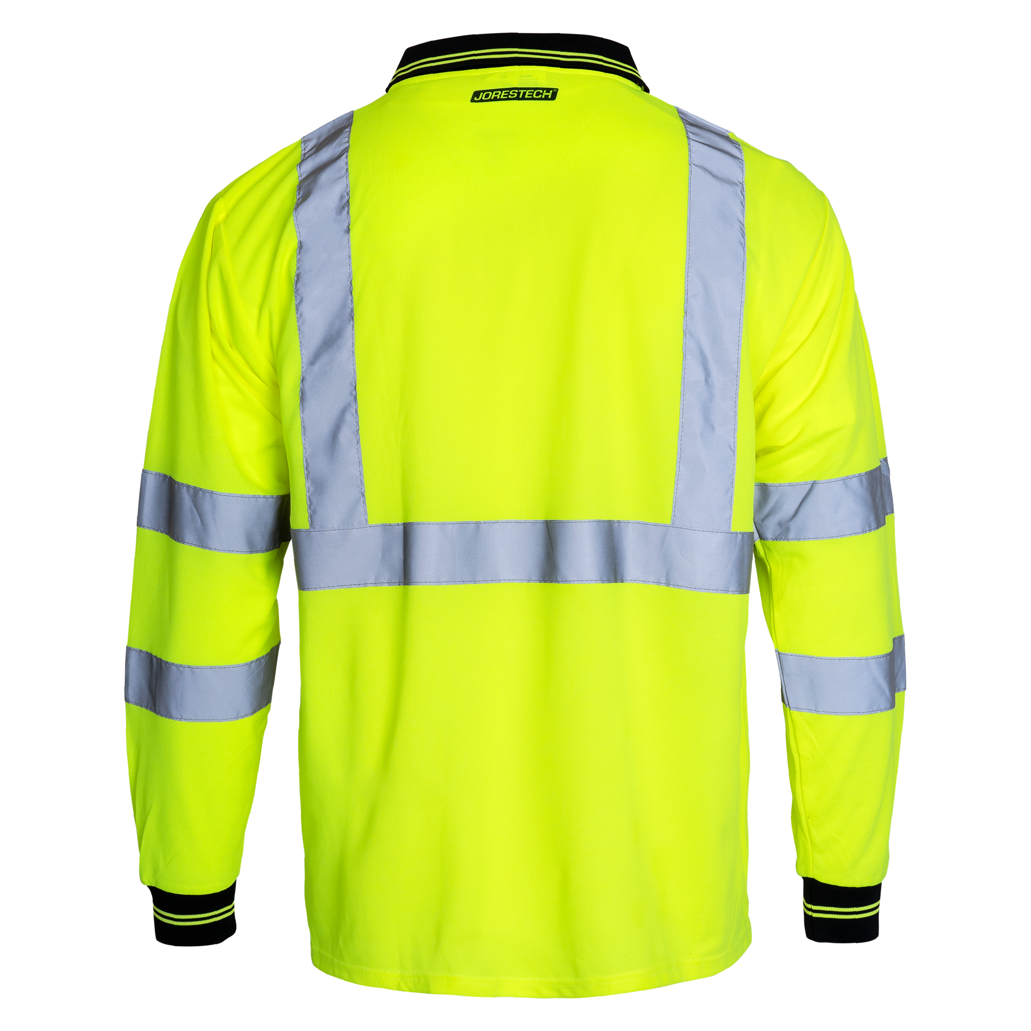High Vis Reflective Safety Long Sleeve Polo Shirt