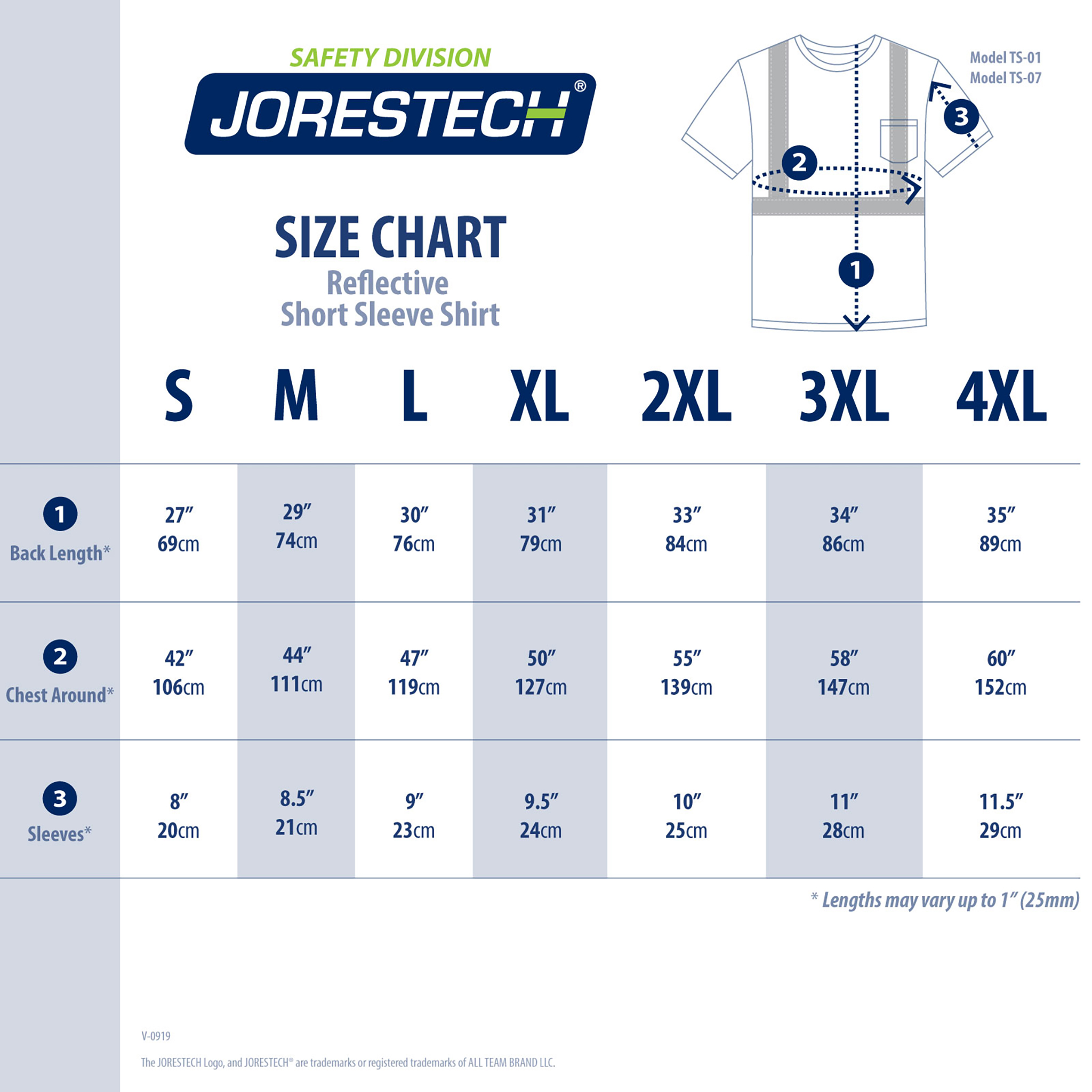Jorestech Hi Vis Tees - Class 2 High Visibility Pocket Shirts