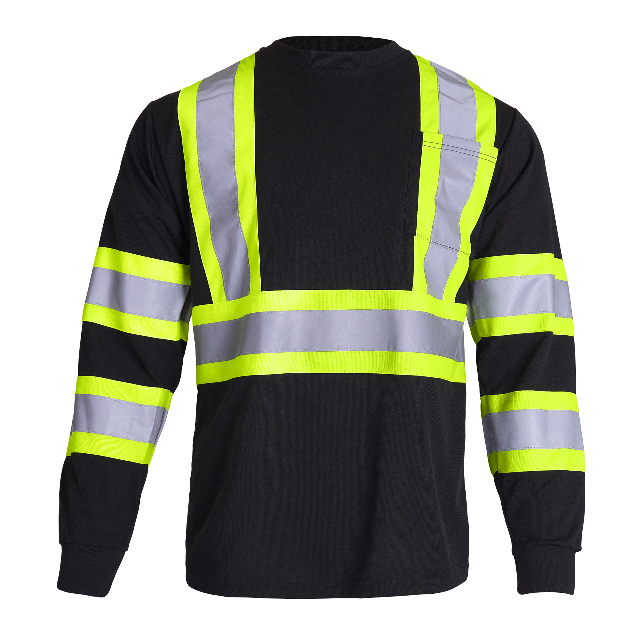 Hi-Vis Reflective Two-Tone Long Sleeve Safety Shirt