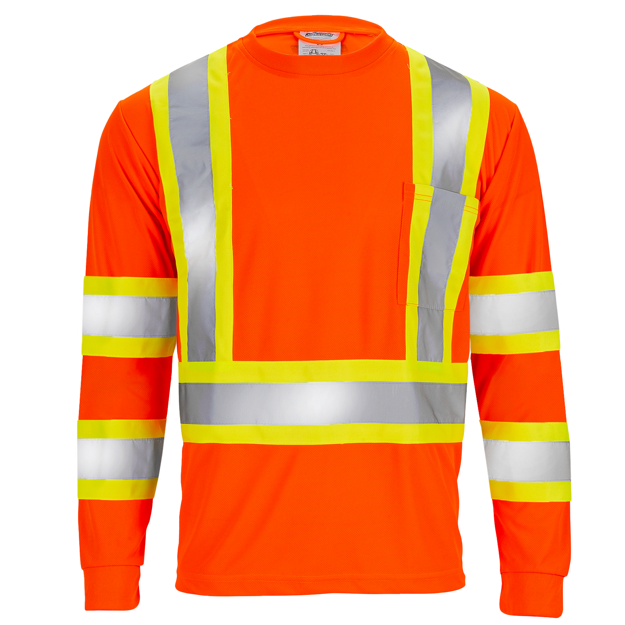 Hi-Vis Reflective Two-Tone Long Sleeve Safety Shirt