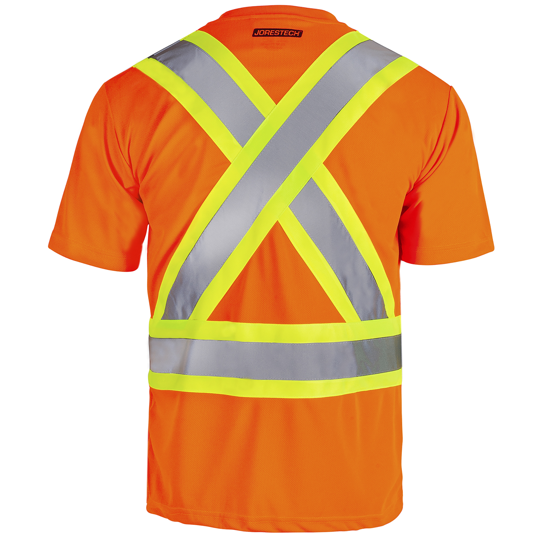 Hi-Vis X-Back Reflective Two-Tone Safety Pocket Shirt