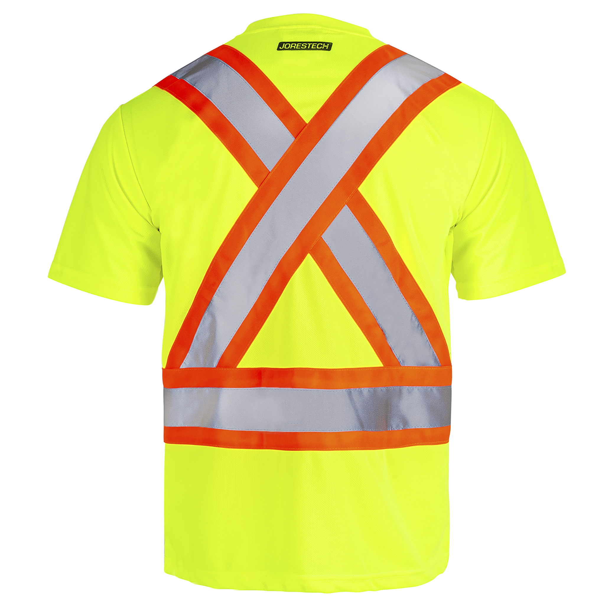 Hi-Vis X-Back Reflective Two-Tone Safety Pocket Shirt