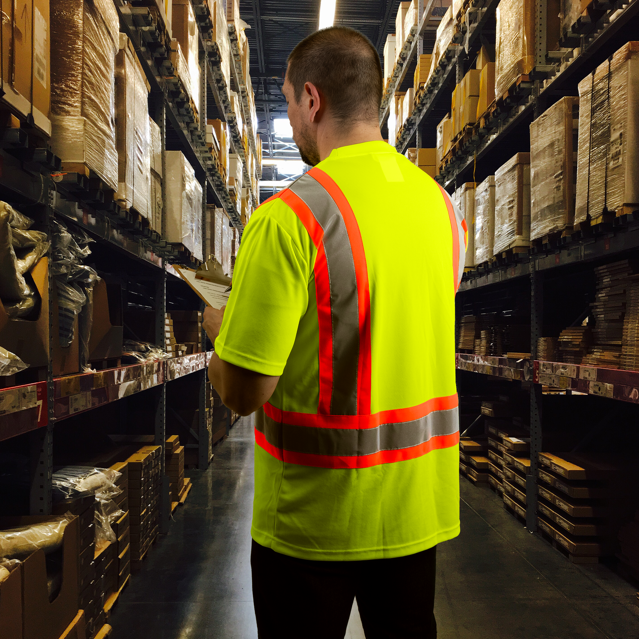 Hi-Vis Reflective Two-Tone Safety Shirt