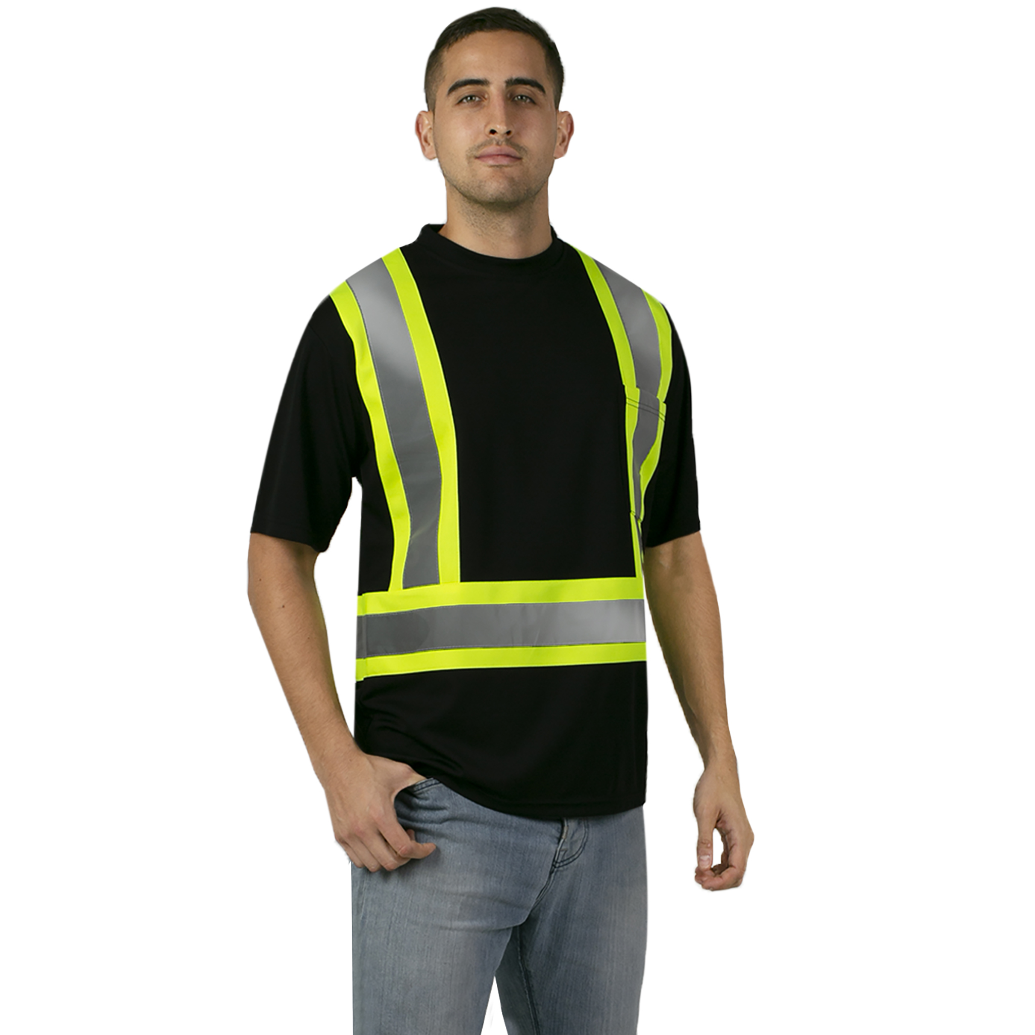 Hi-Vis Reflective Two-Tone Safety Shirt