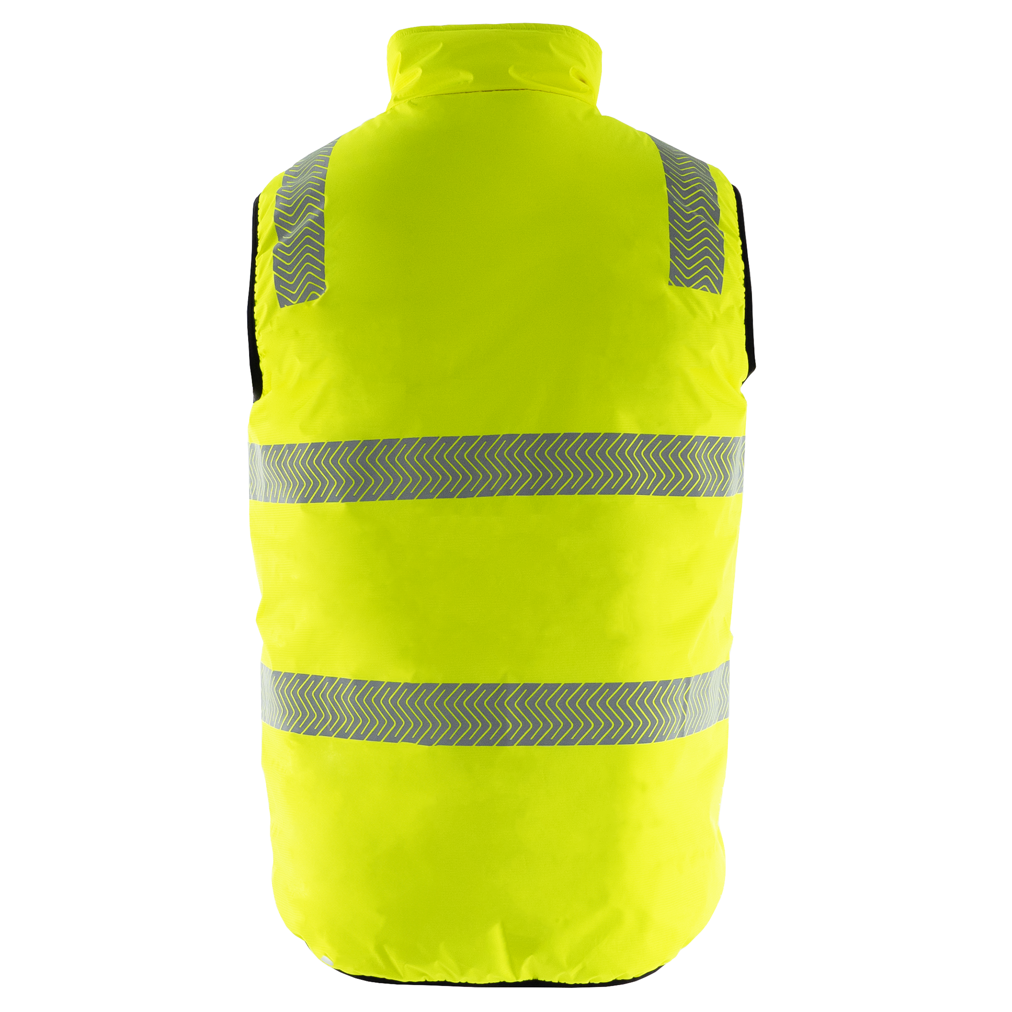 Hi Vis Reversible Insulated Safety Vest with Reflective Thermal Transfer Strips