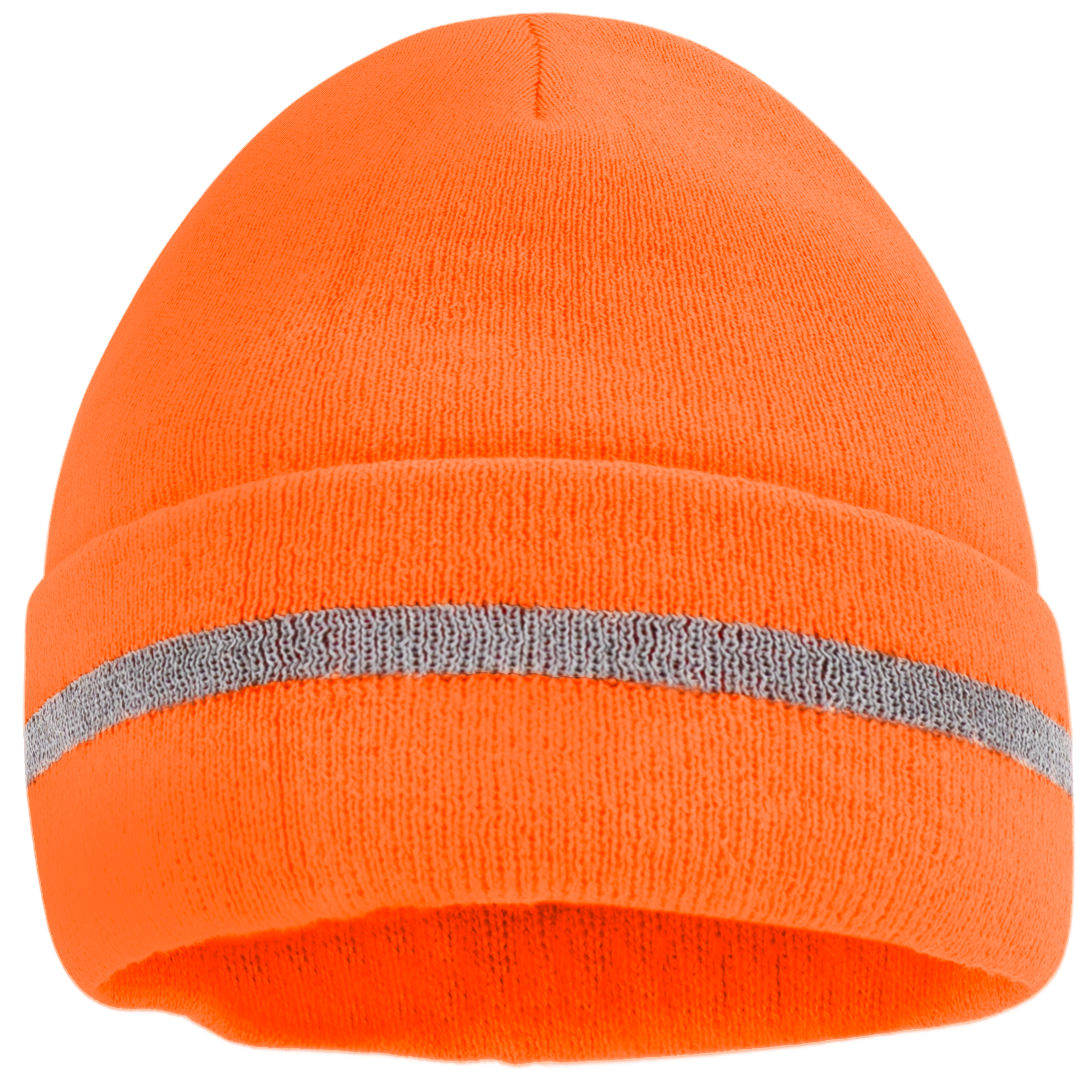 Hi-Vis Safety Beanie with Reflective Stripe