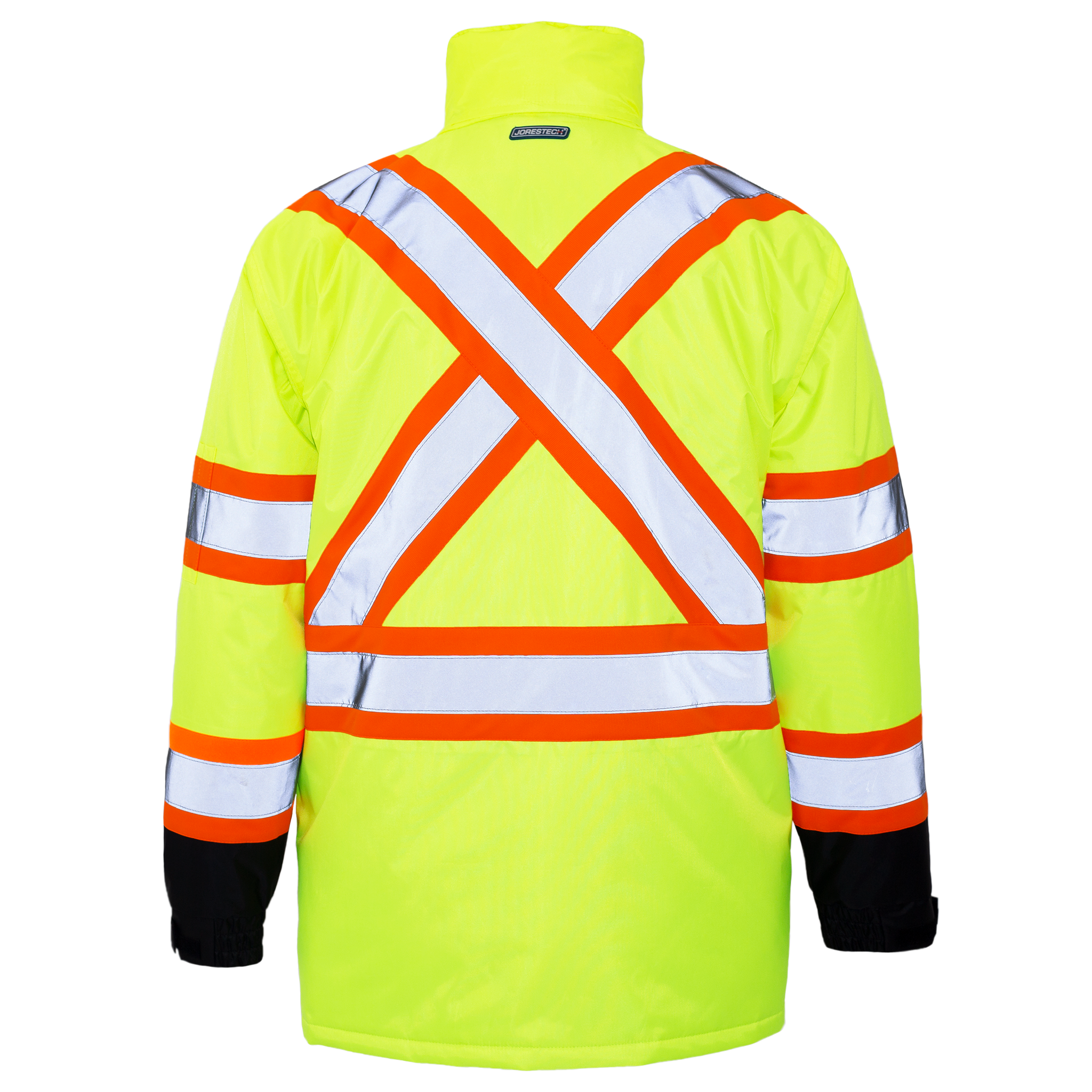 Hi-Vis Two-Tone Safety Jacket with Reflective Stripes