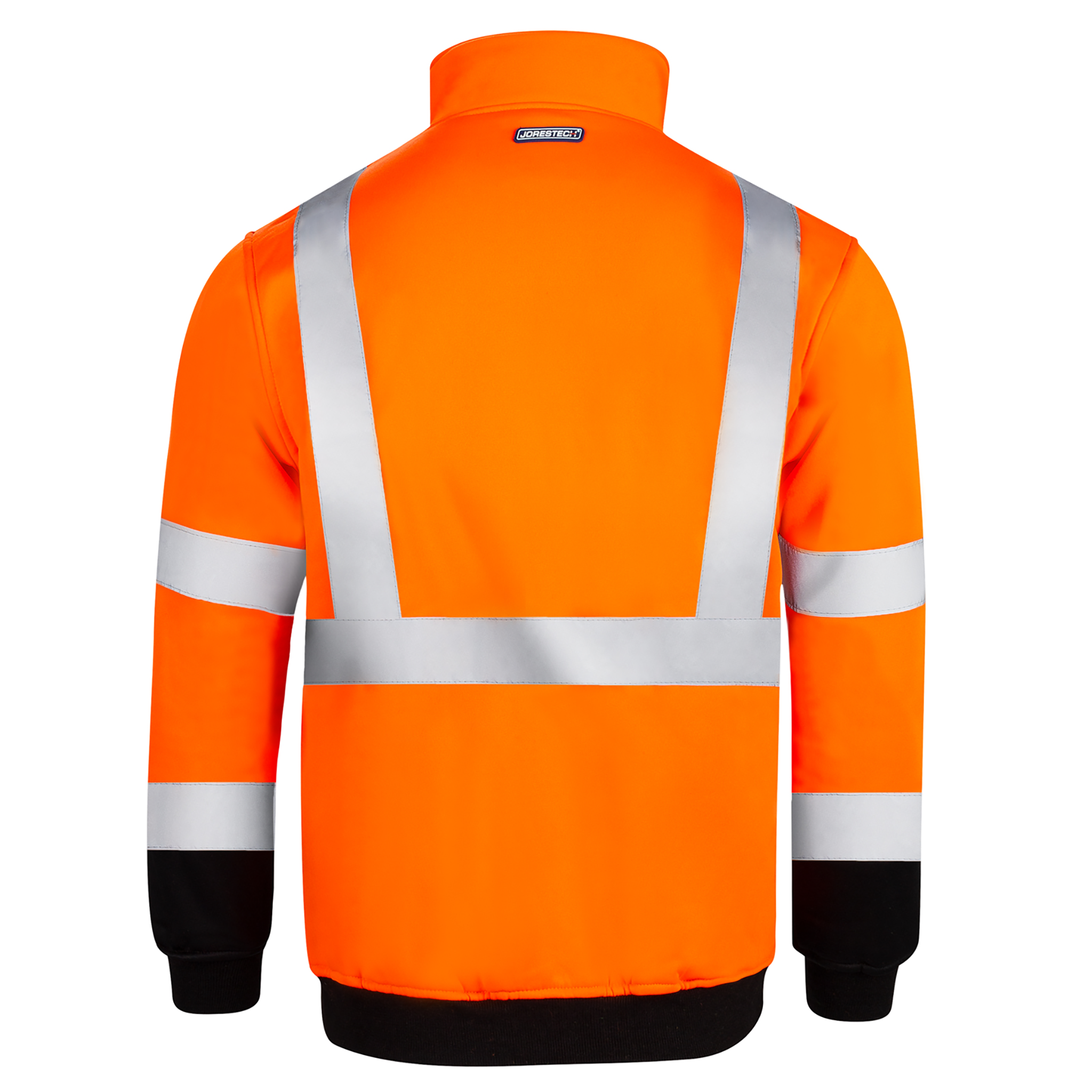 Hi-Vis Safety Sweater with Reflective Stripes