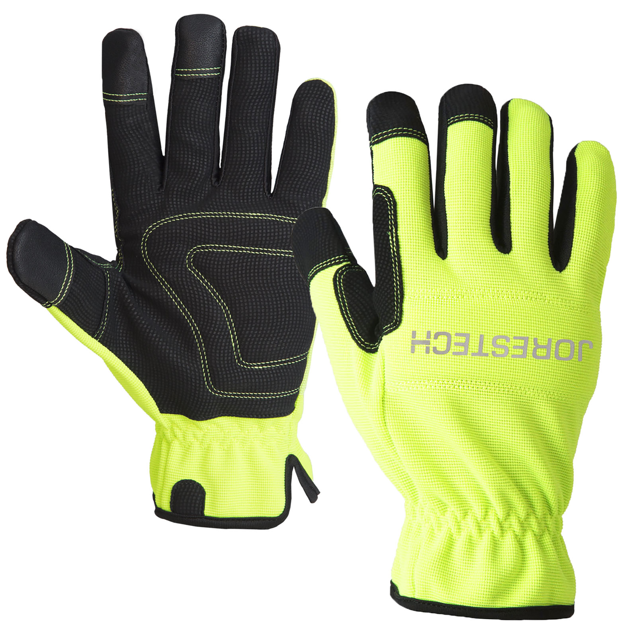Hi-Vis Touchscreen Safety Work Gloves