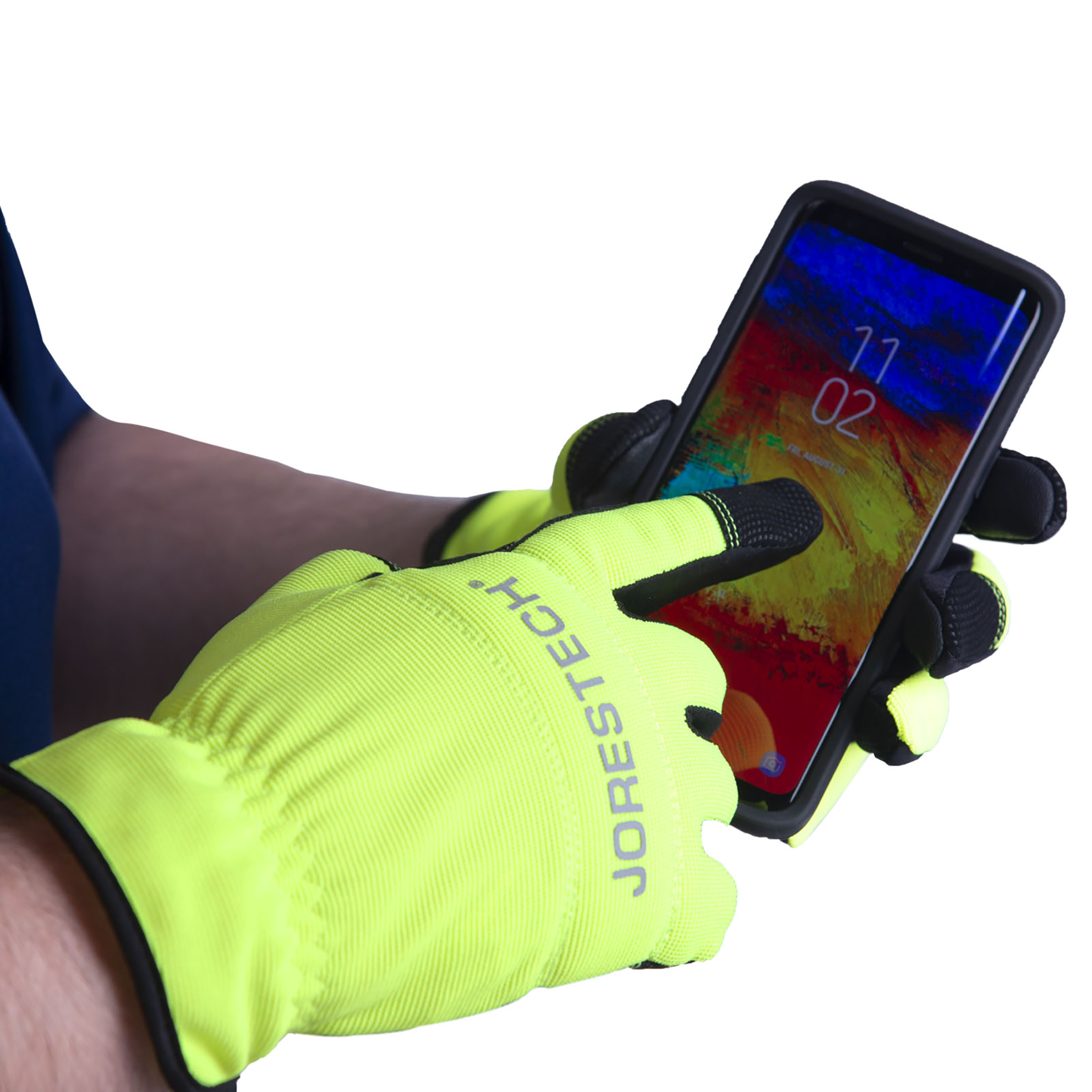 Hi-Vis Touchscreen Safety Work Gloves