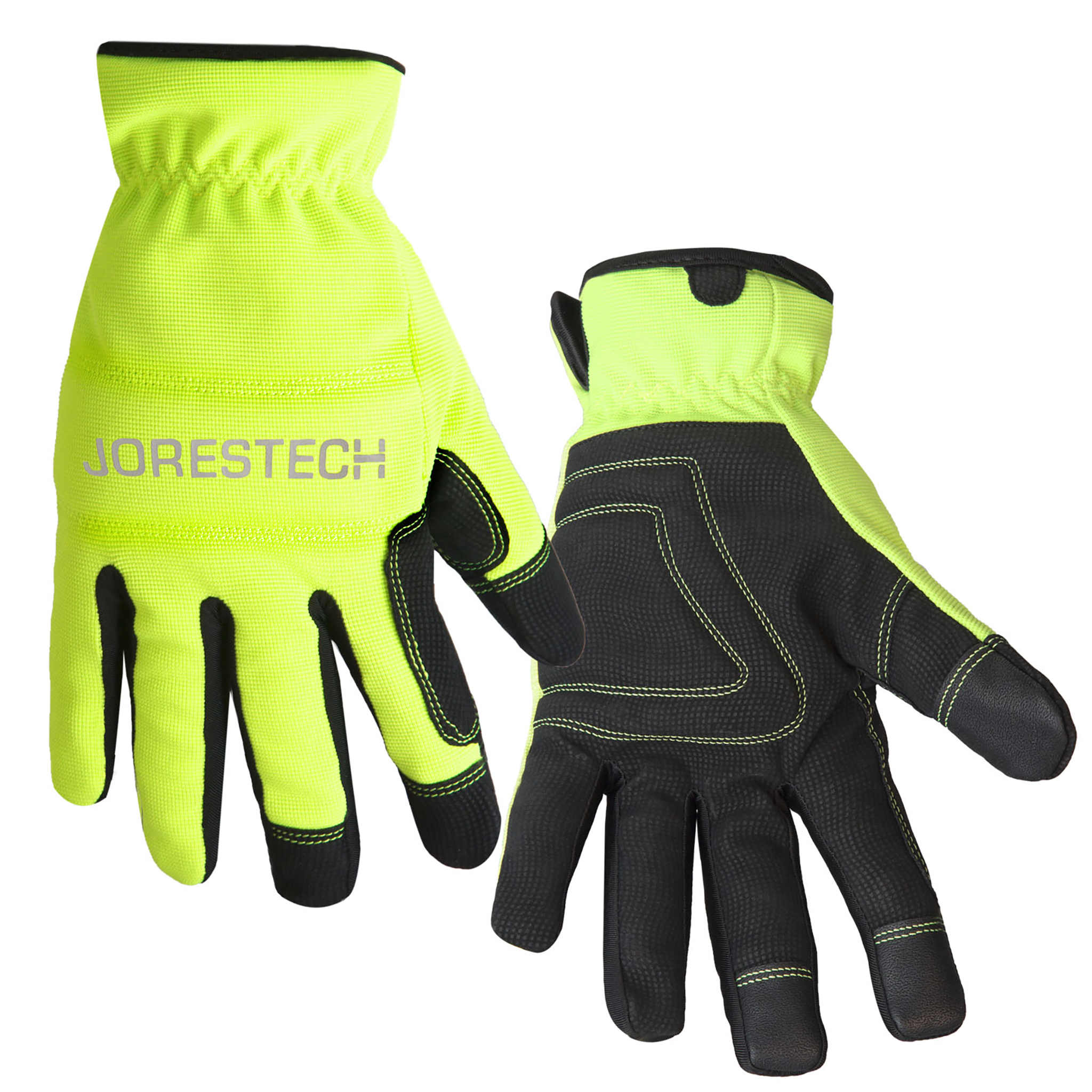 Hi-Vis Touchscreen Safety Work Gloves with Fleece Lining