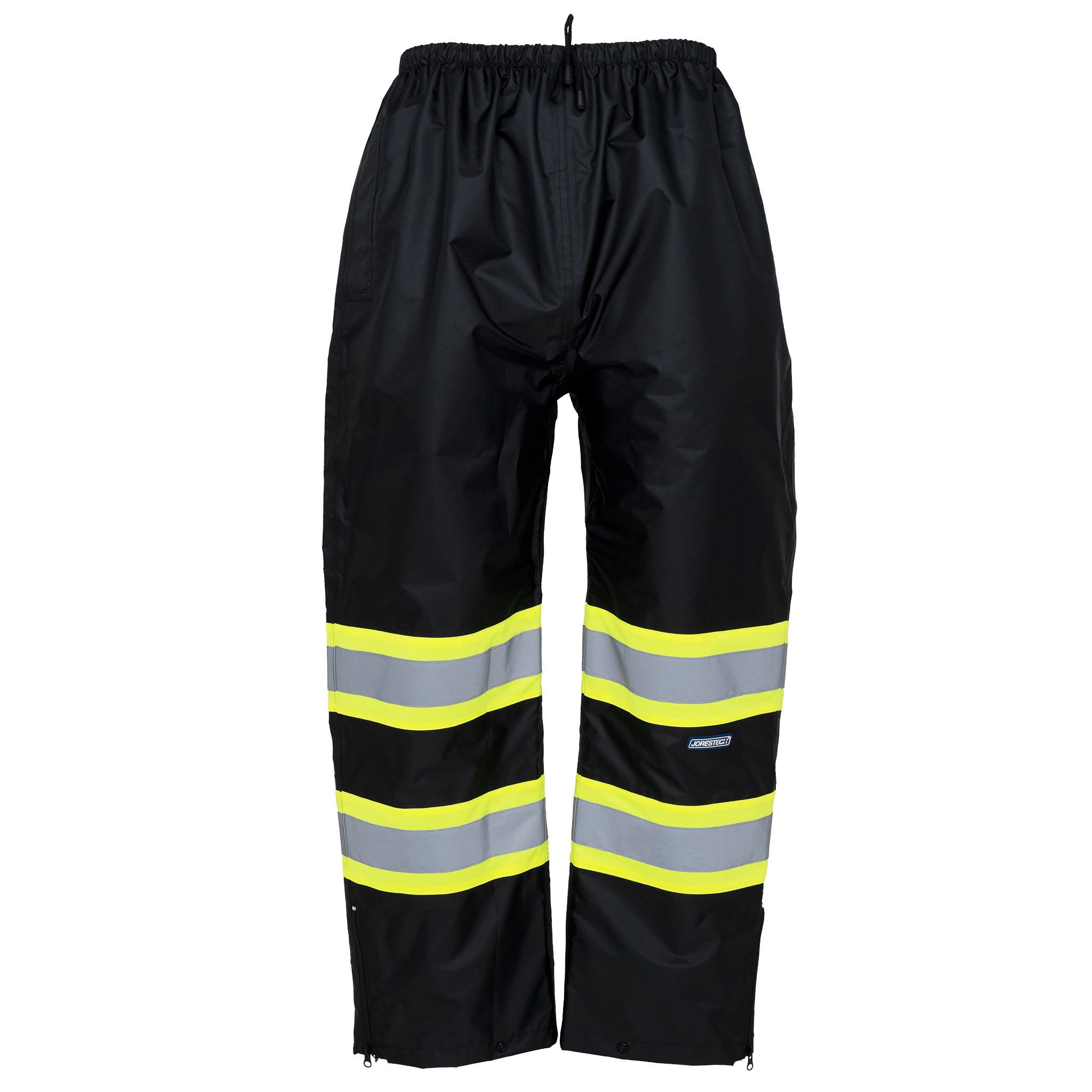Hi-Vis Two Tone Orange/Black Rain Pants with Reflective Strips