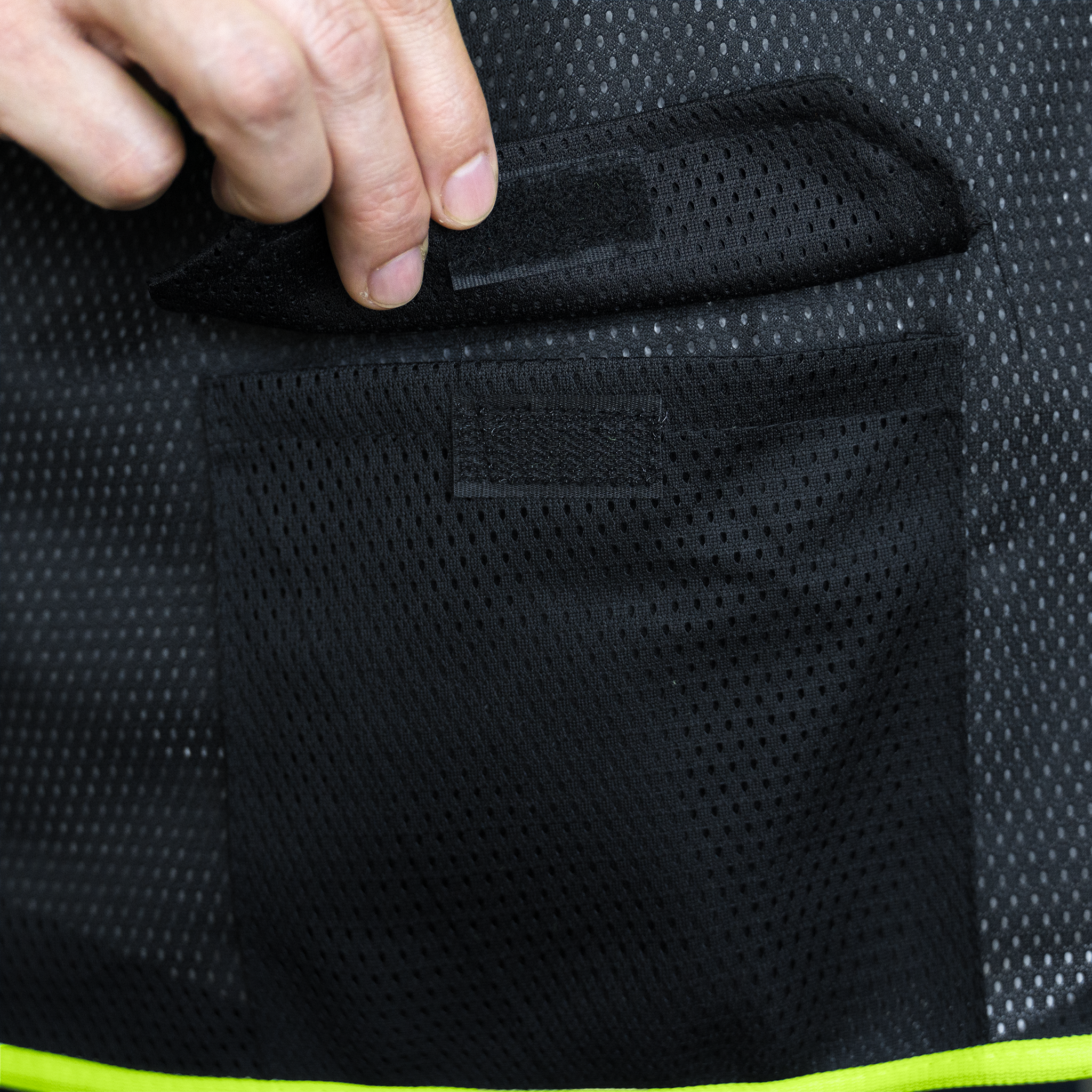 Hi-Vis Two Toned Mesh Safety Vest with 2” Reflective Strips and Pockets