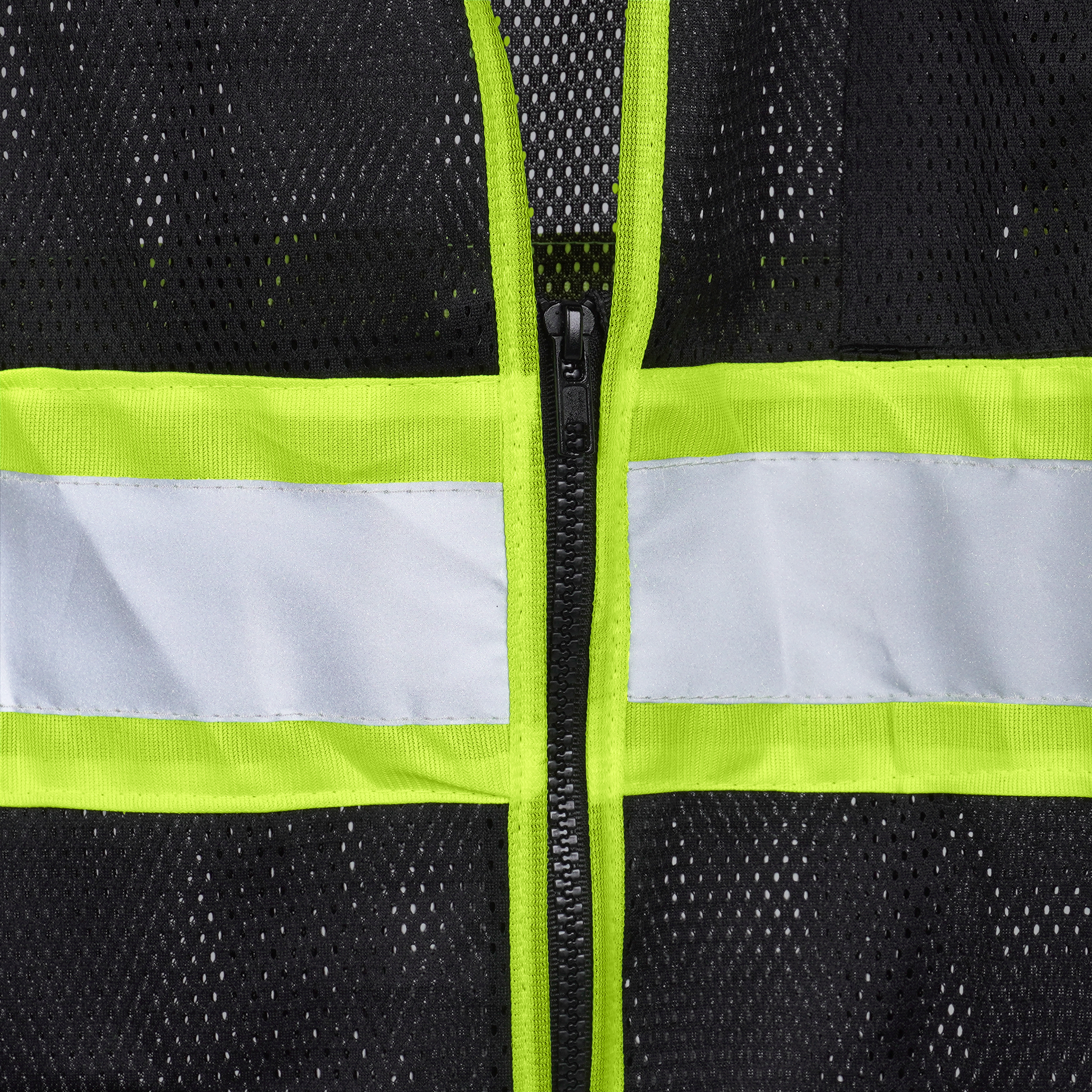 Hi-Vis Two Toned Mesh Safety Vest with 2” Reflective Strips and Pockets