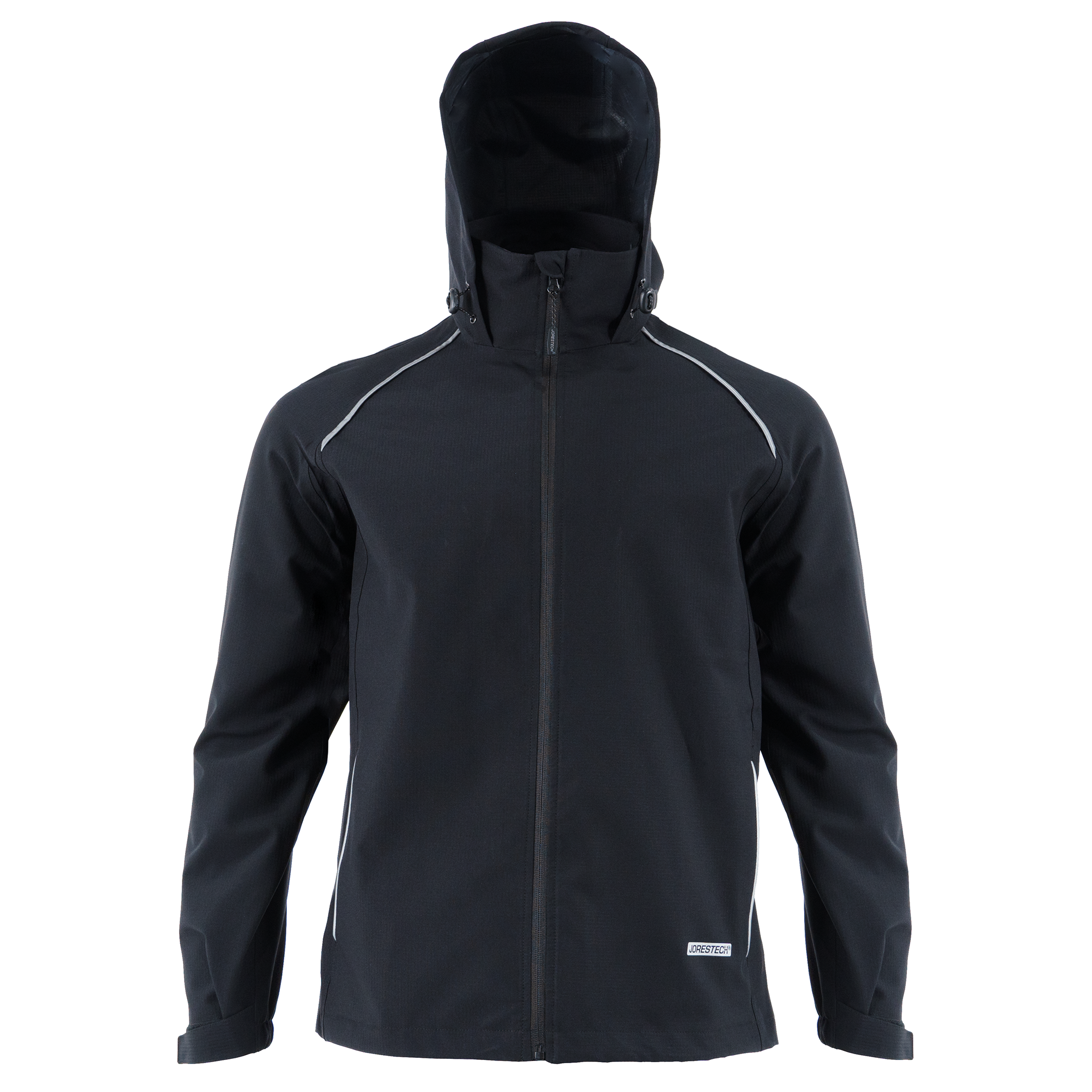 Hi Vis Waterproof Ripstop Jacket with Reflective Heat Transfer Tapes